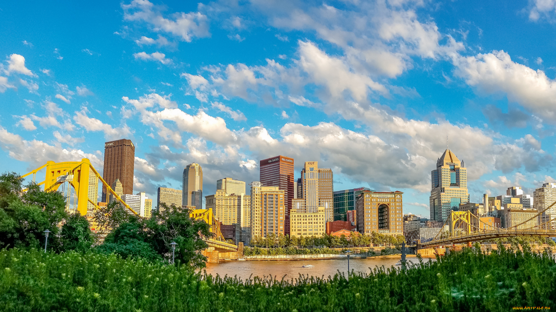 pittsburgh, города, питтсбург, , сша, небоскребы, панорама