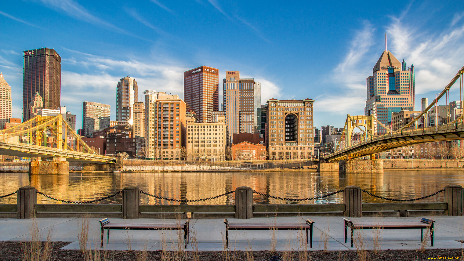 pittsburgh, города, питтсбург, , сша, небоскребы, панорама