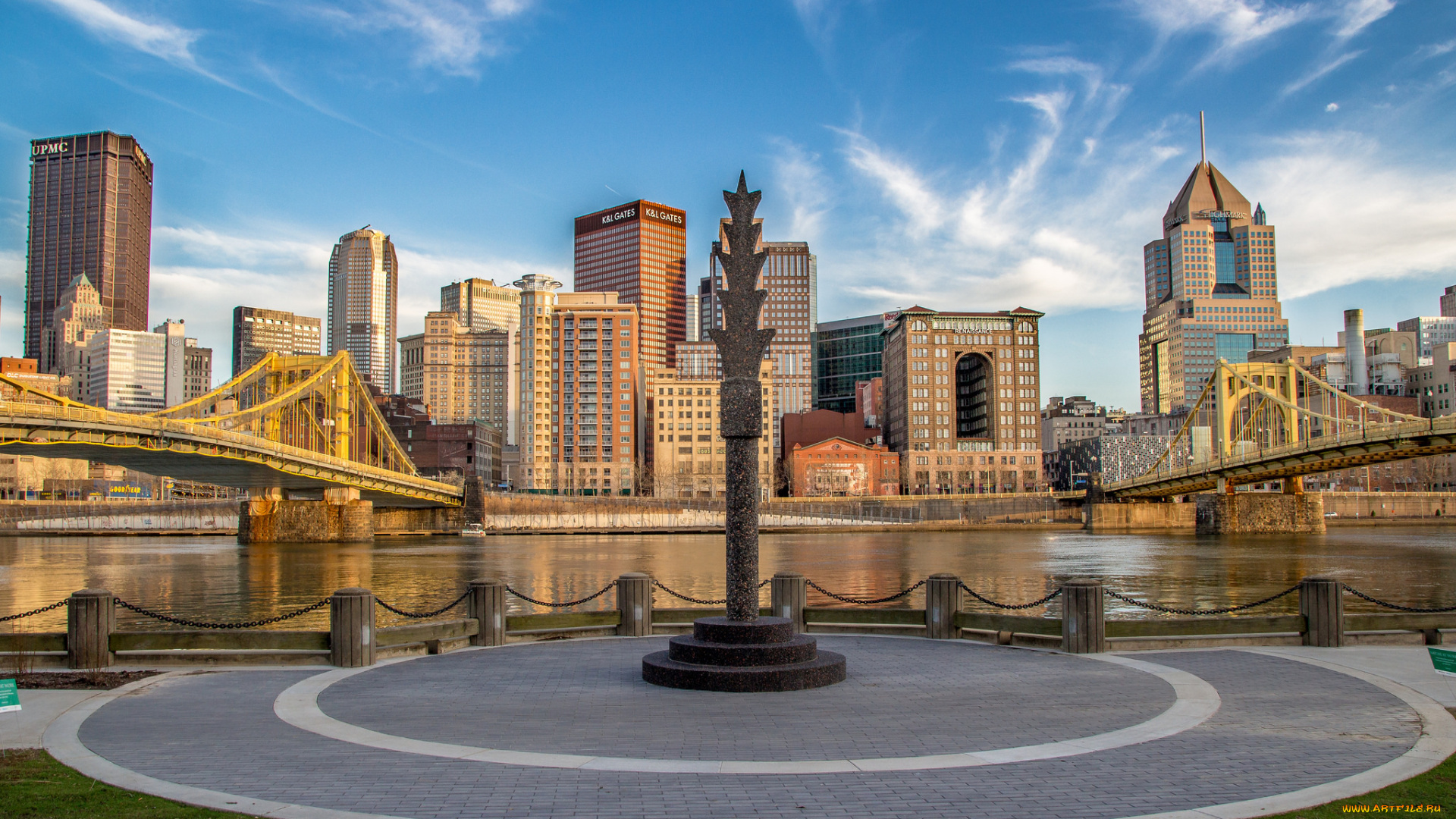 pittsburgh, города, питтсбург, , сша, панорама, небоскребы