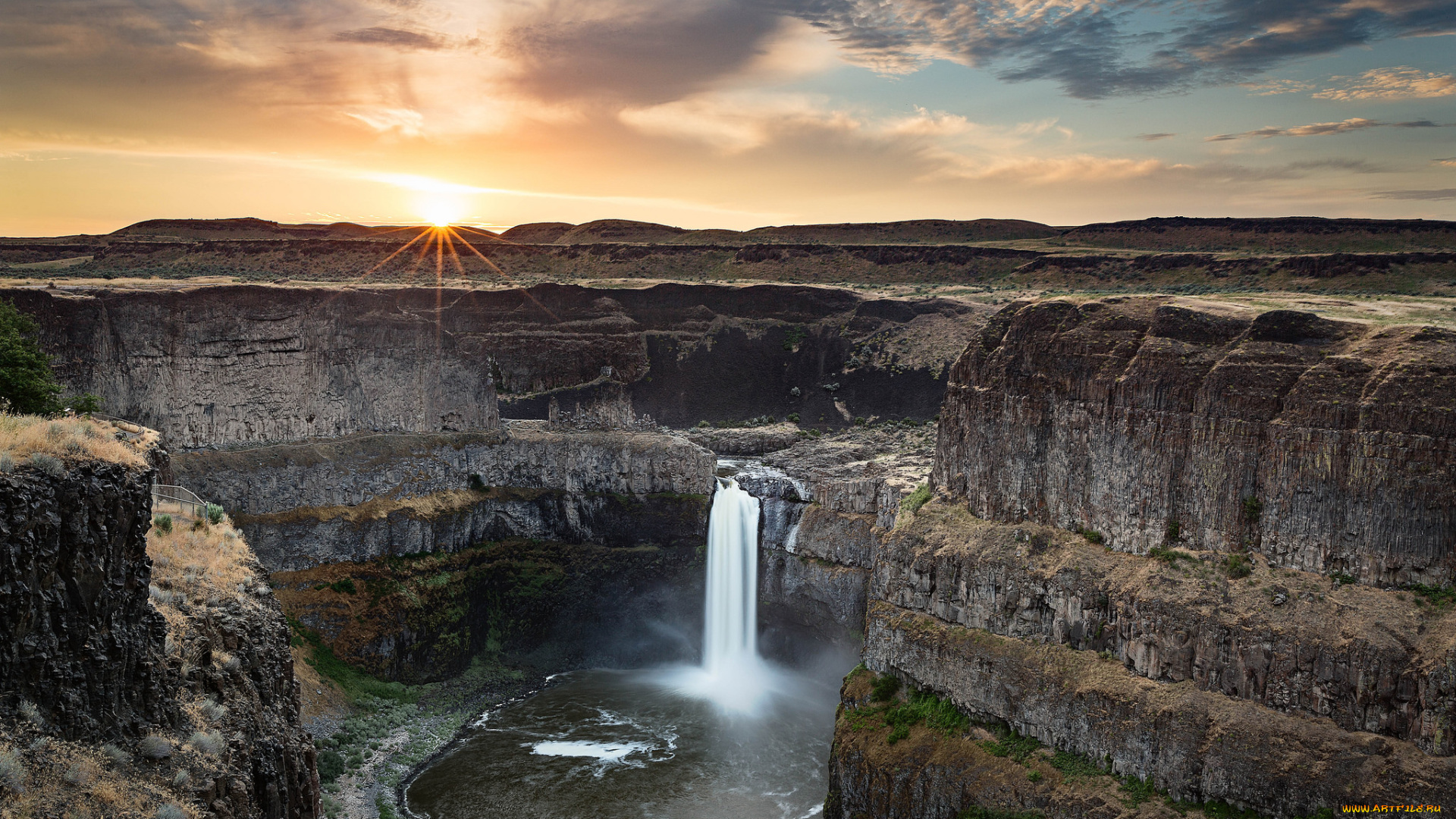природа, водопады, простор