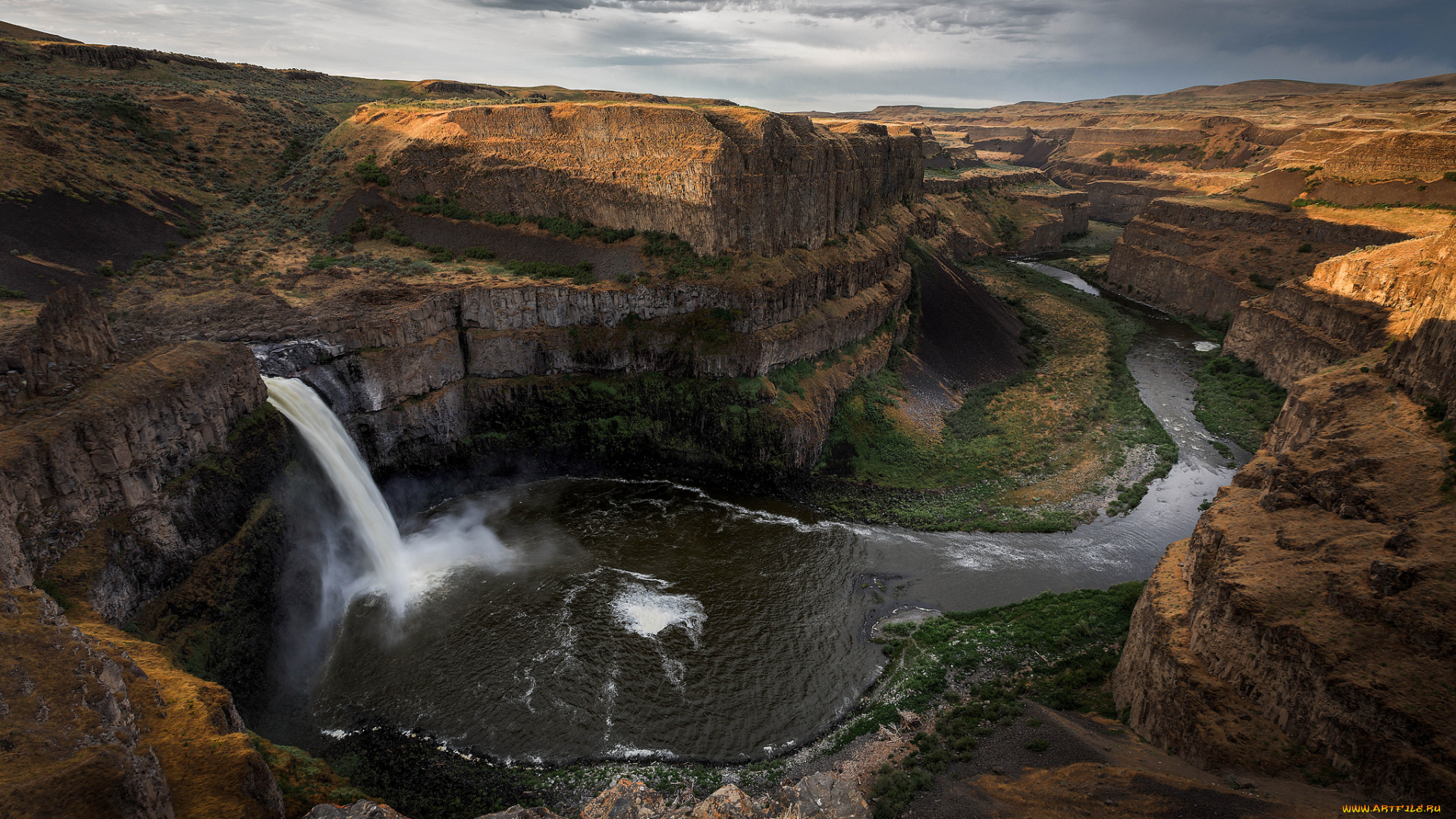природа, водопады, простор