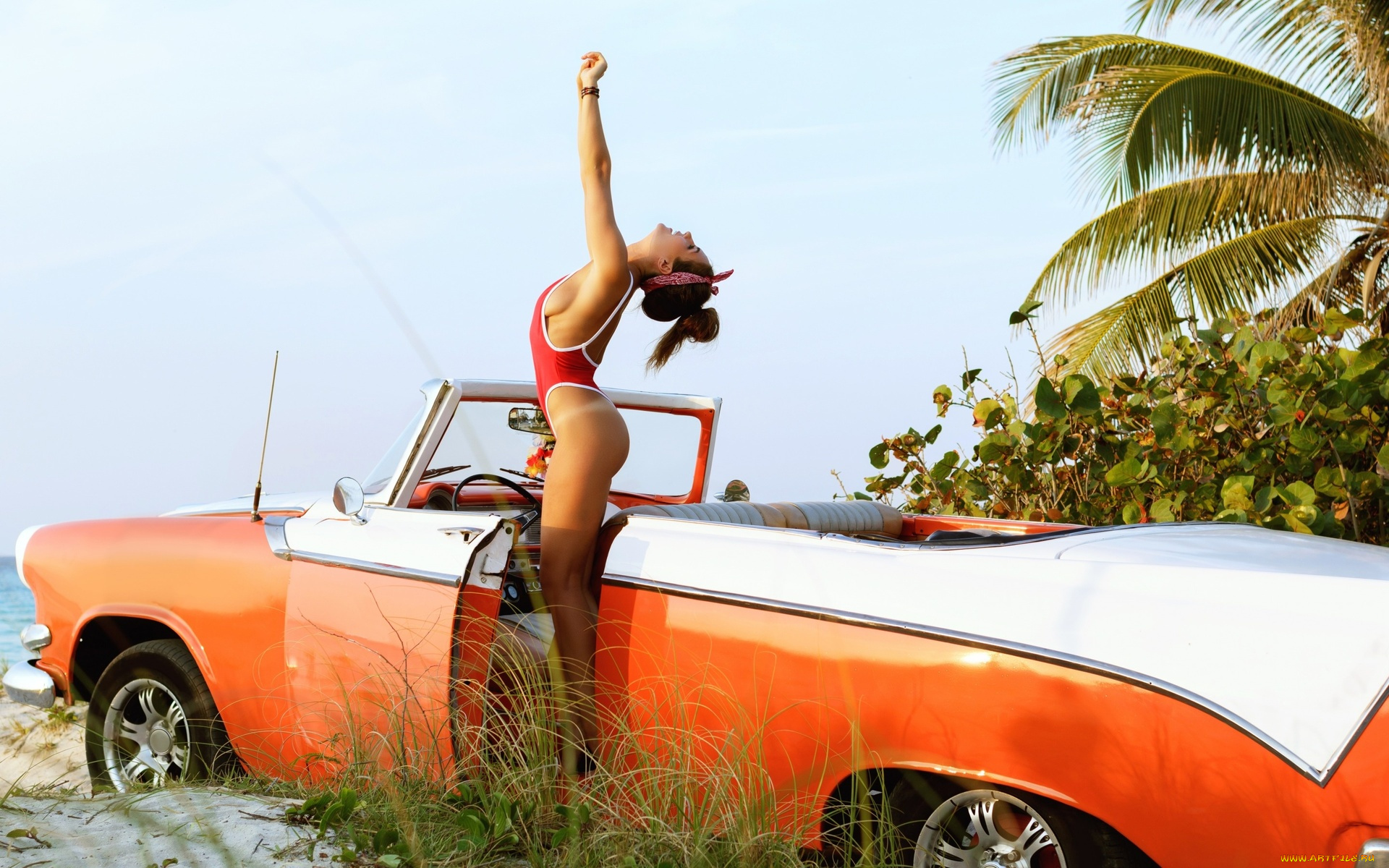 автомобили, -авто, с, девушками, автомобиль, взгляд, фон, девушка