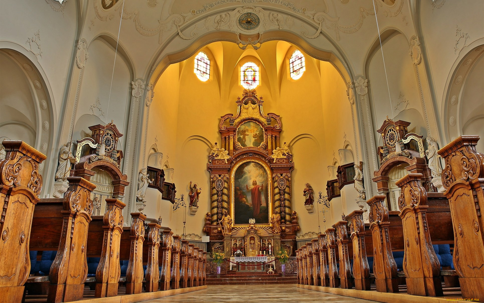 интерьер, убранство, , роспись, храма, собор