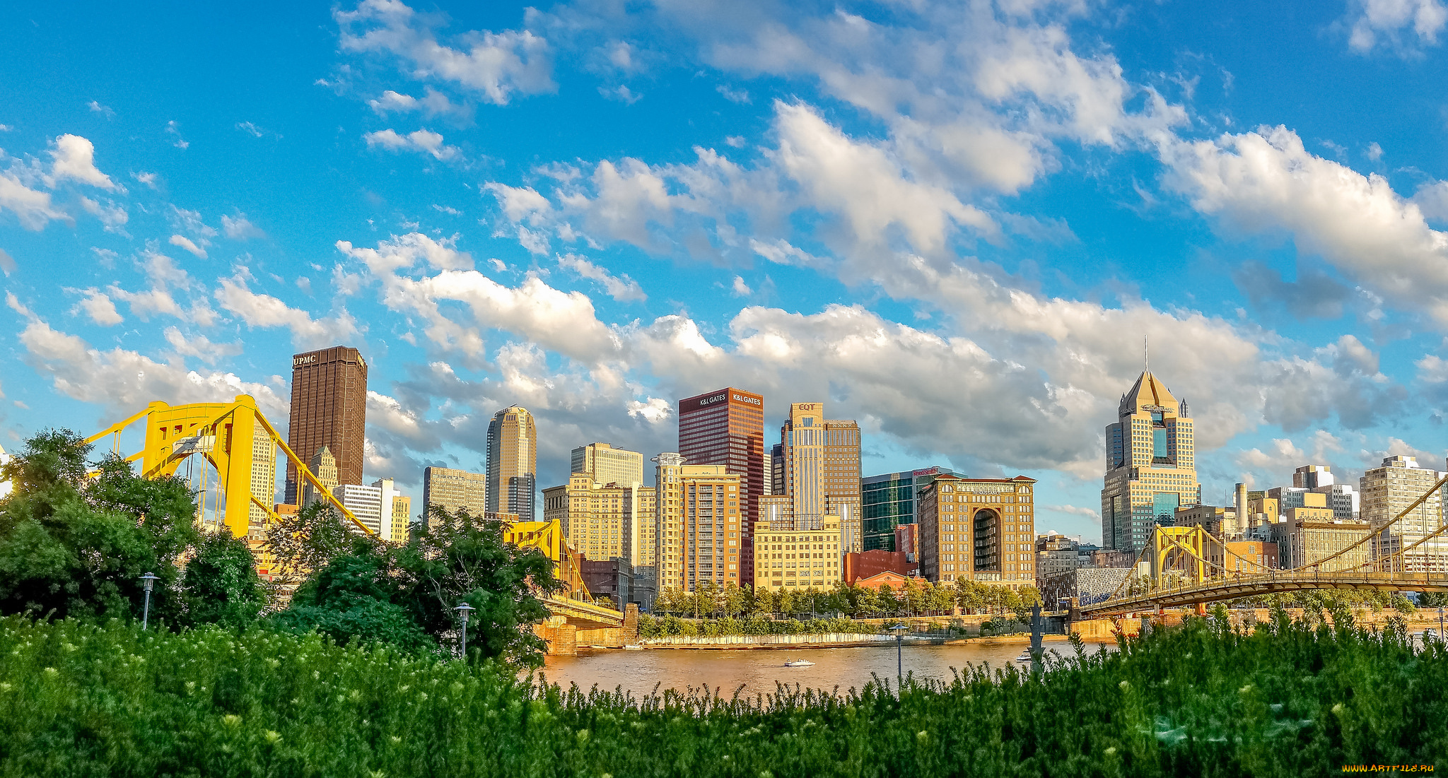 pittsburgh, города, питтсбург, , сша, небоскребы, панорама