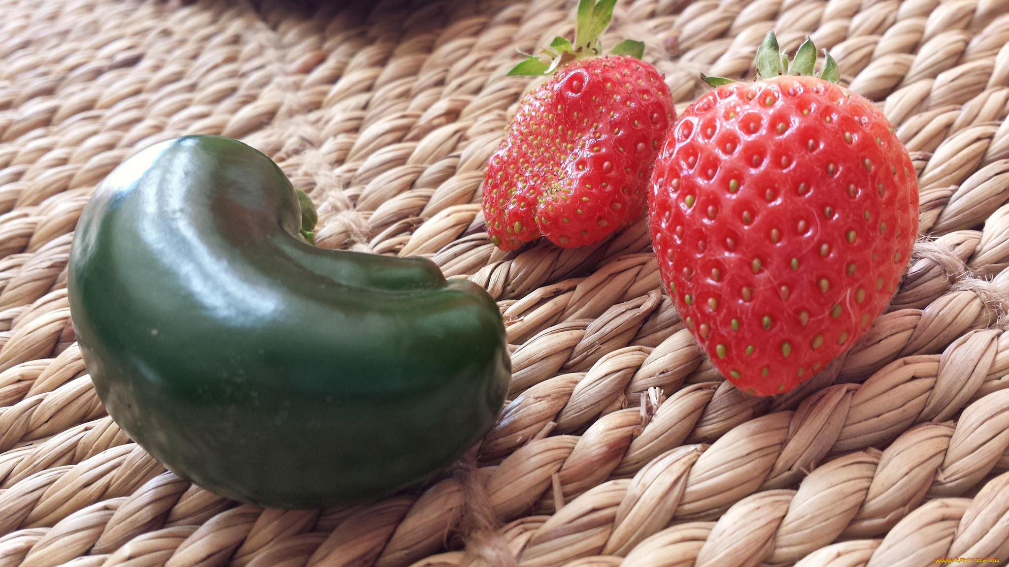 еда, фрукты, и, овощи, вместе, плоды