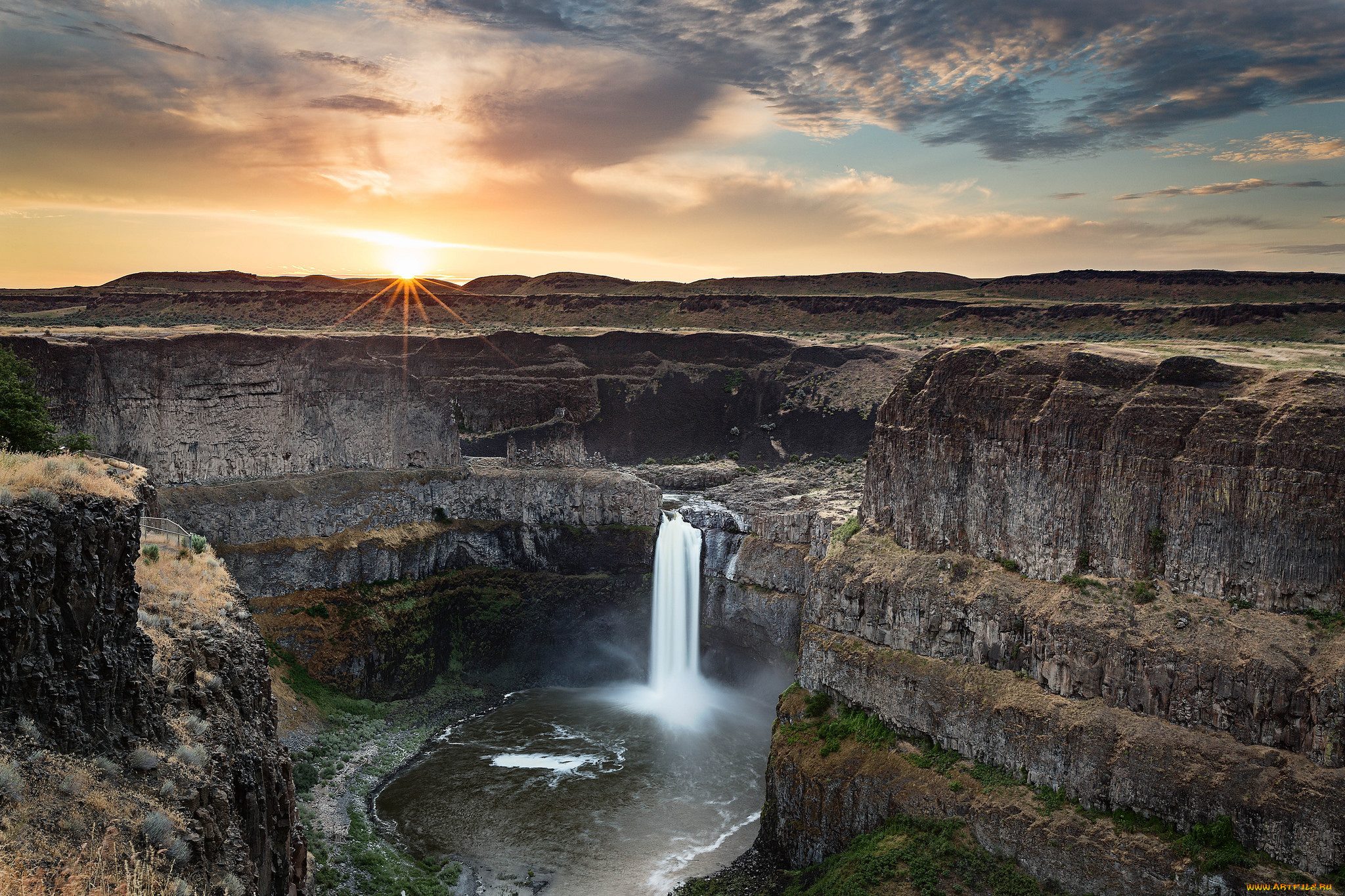 природа, водопады, простор