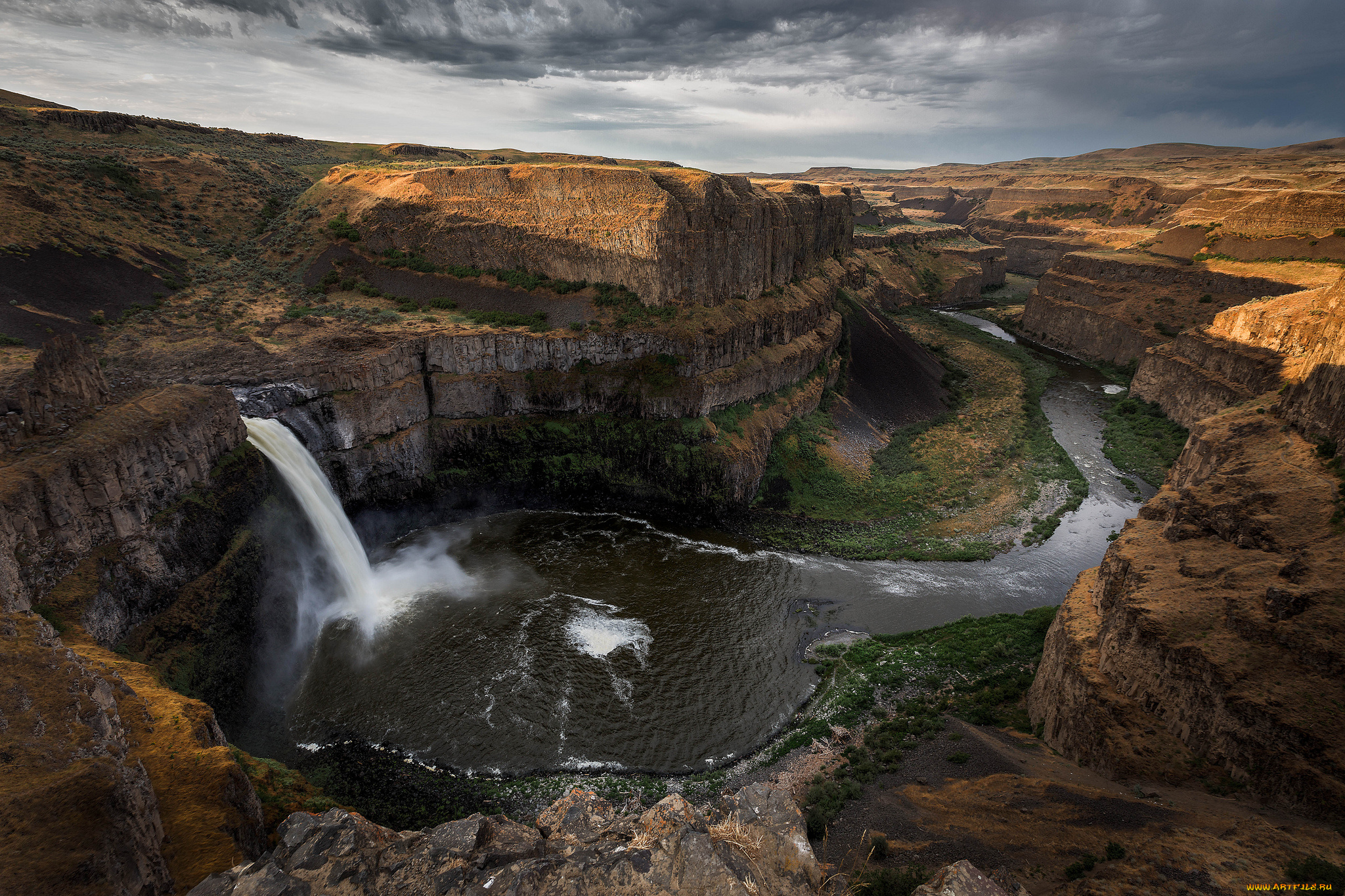 природа, водопады, простор