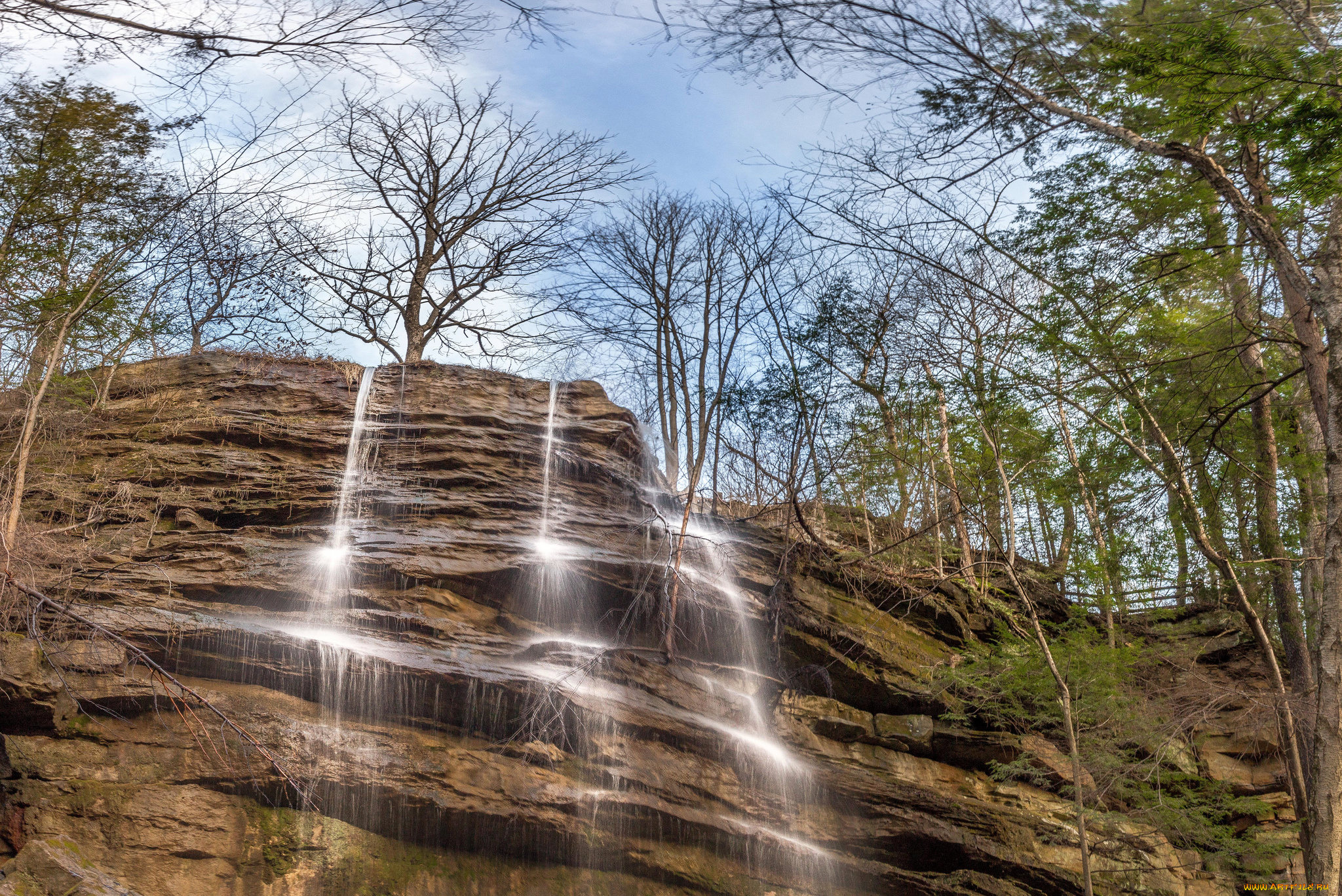 природа, водопады, простор