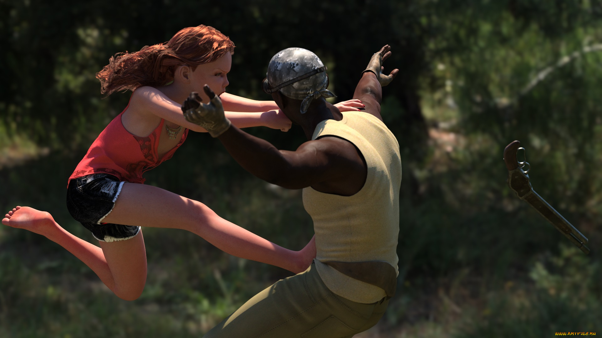 3д, графика, фантазия, , fantasy, взгляд, фон, девушка