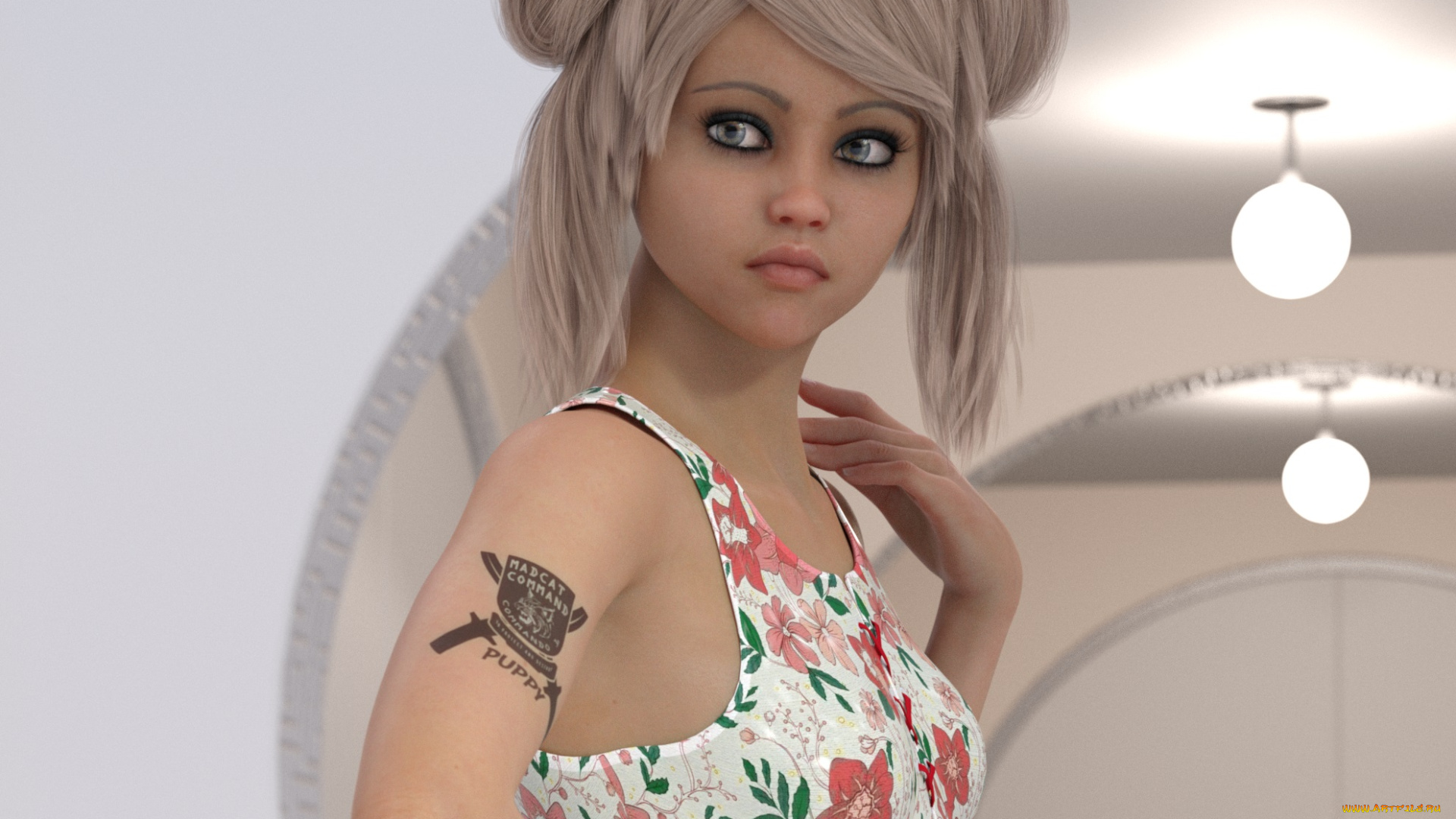 3д, графика, люди, , people, фон, взгляд, девушка