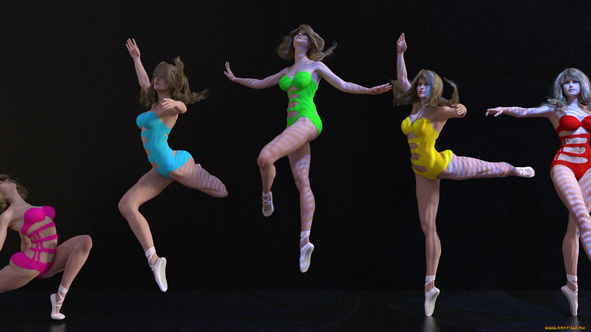 3д, графика, люди, , people, фон, взгляд, девушки