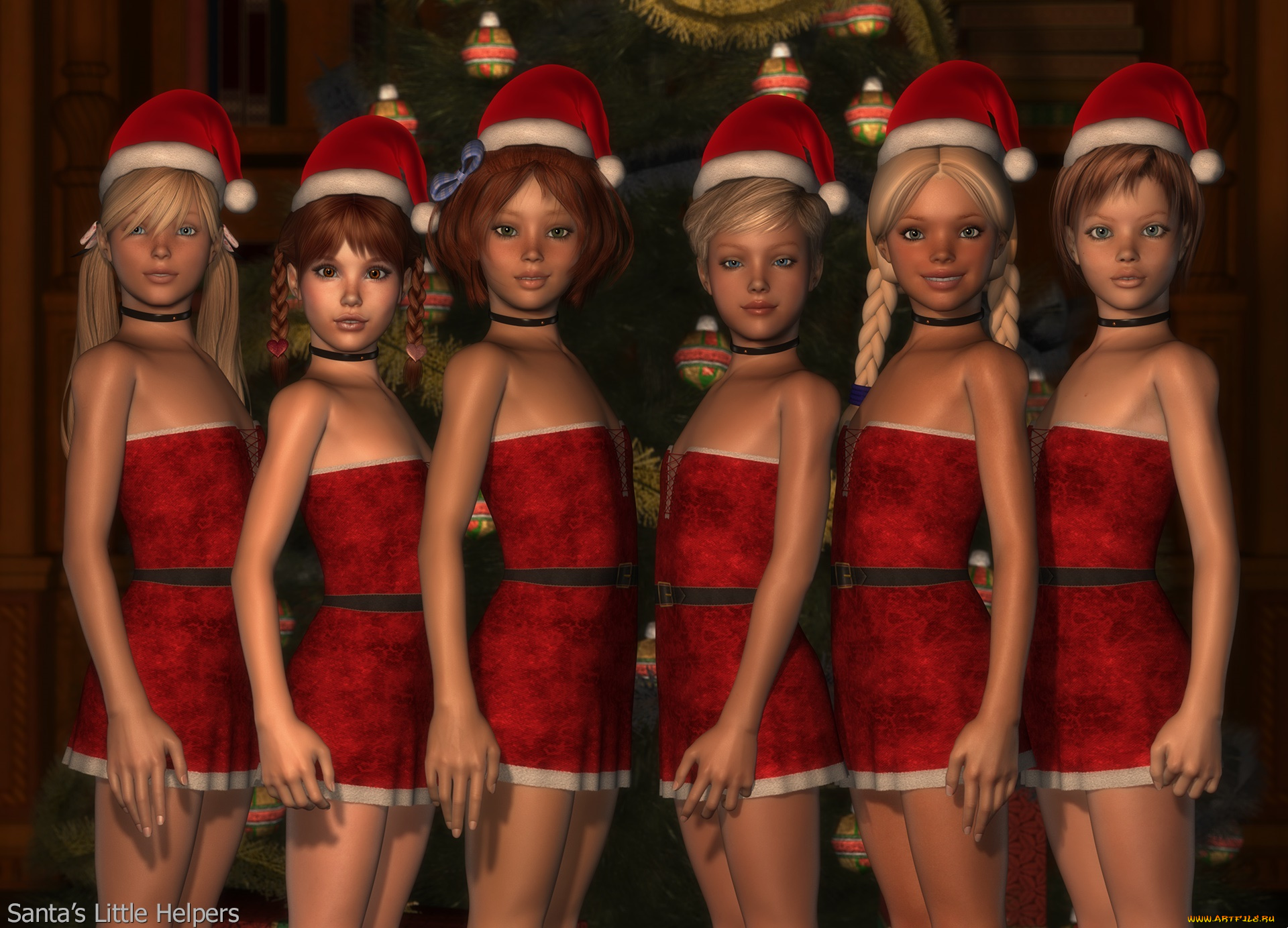 3д, графика, люди, , people, девушки, взгляд, фон