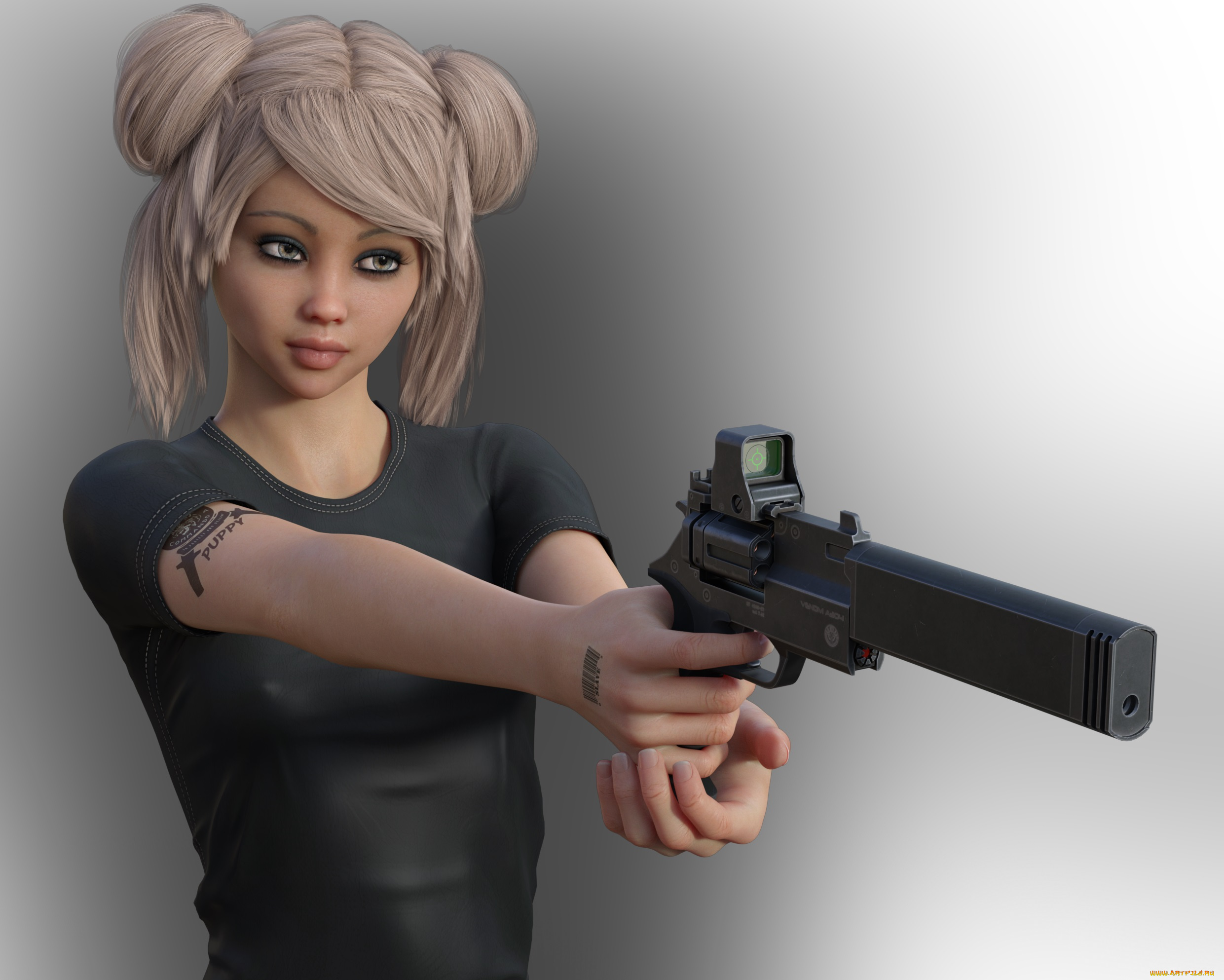 3д, графика, фантазия, , fantasy, фон, взгляд, девушка