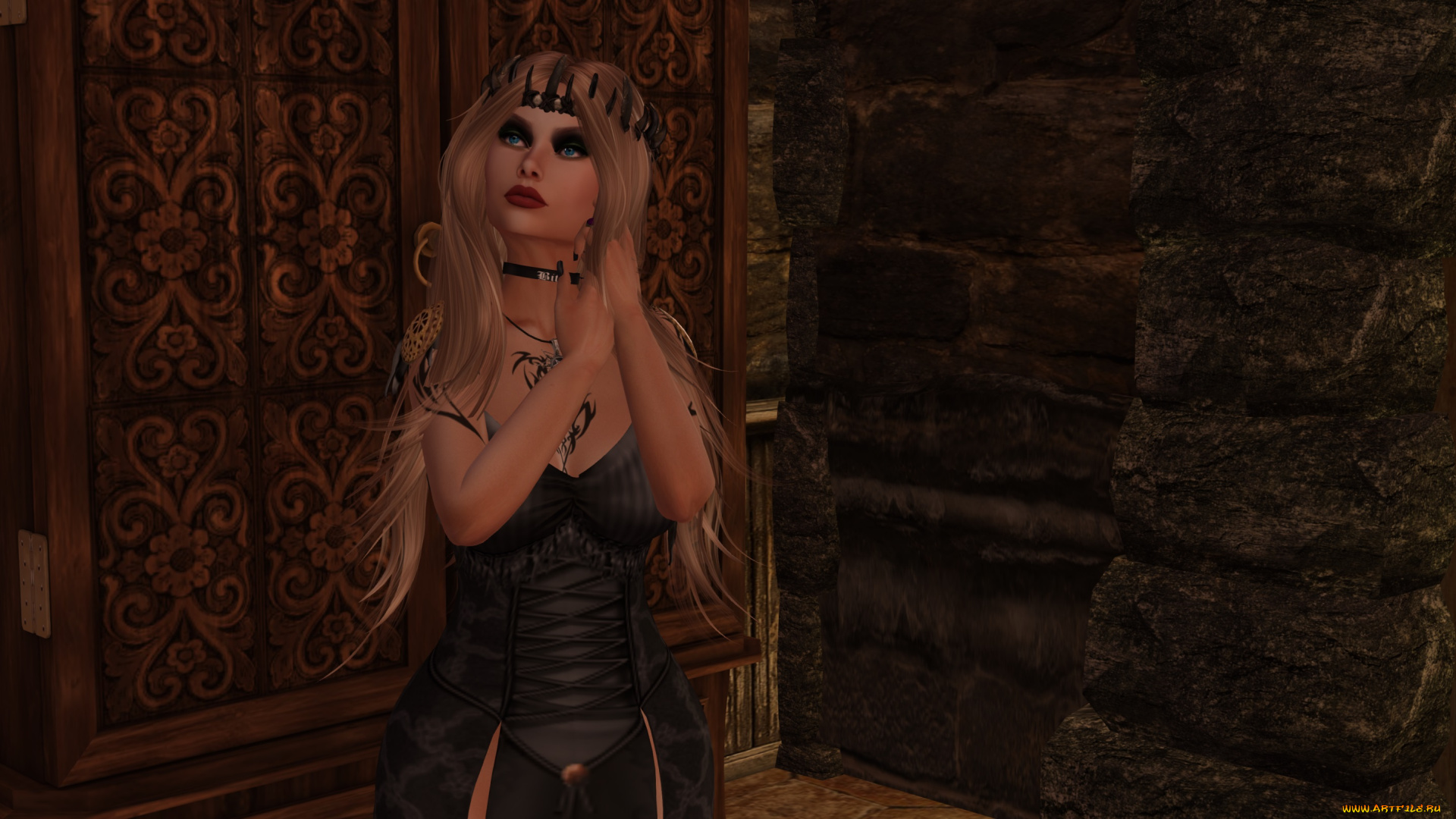 3д, графика, люди, , people, девушка, взгляд, фон