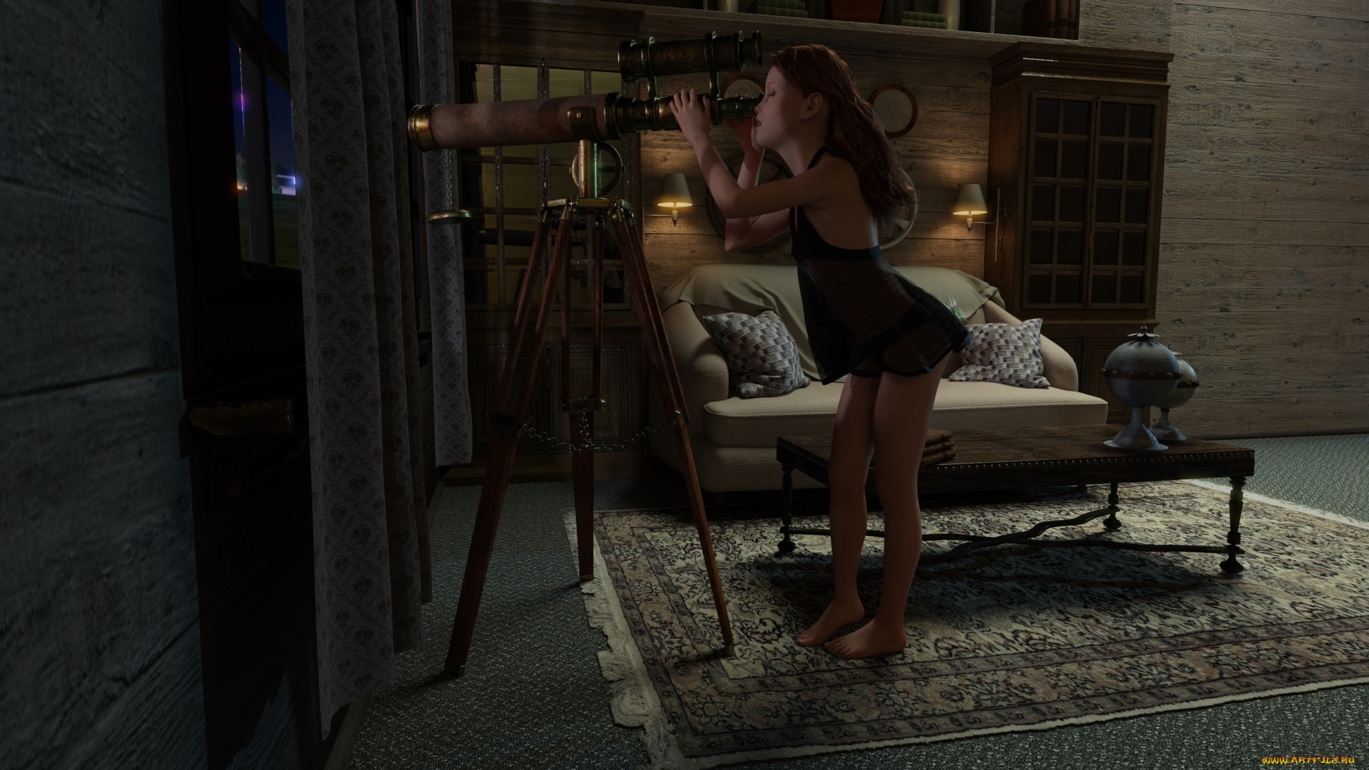 3д, графика, люди, , people, девушка, взгляд, фон