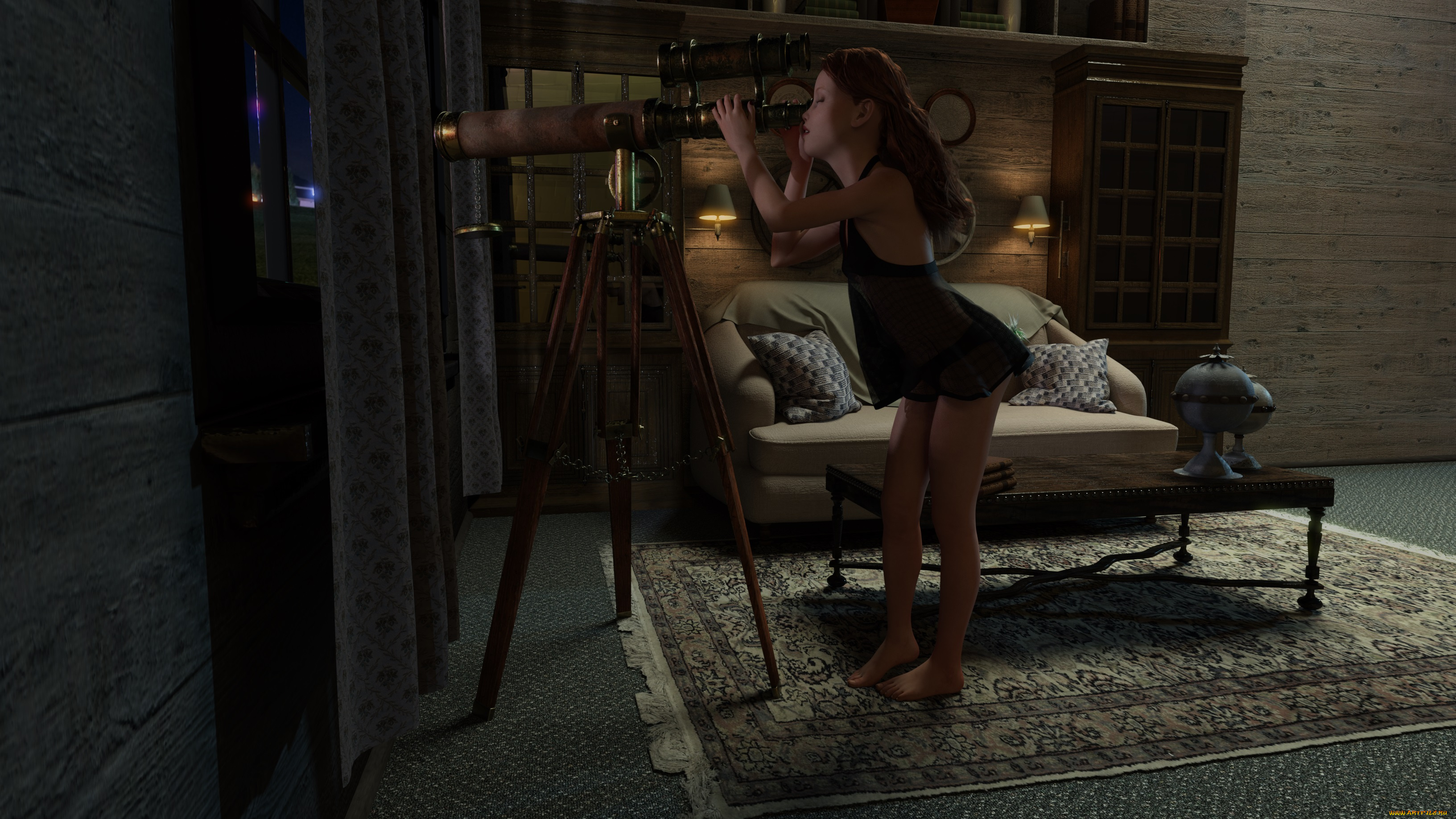 3д, графика, люди, , people, девушка, взгляд, фон