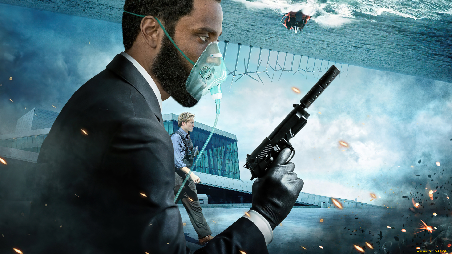 tenet, , , 2020, кино, фильмы, tenet, довод, фантастика, боевик, триллер, джон, дэвид, вашингтон, великобритания, сша, роберт, паттинсон, постер