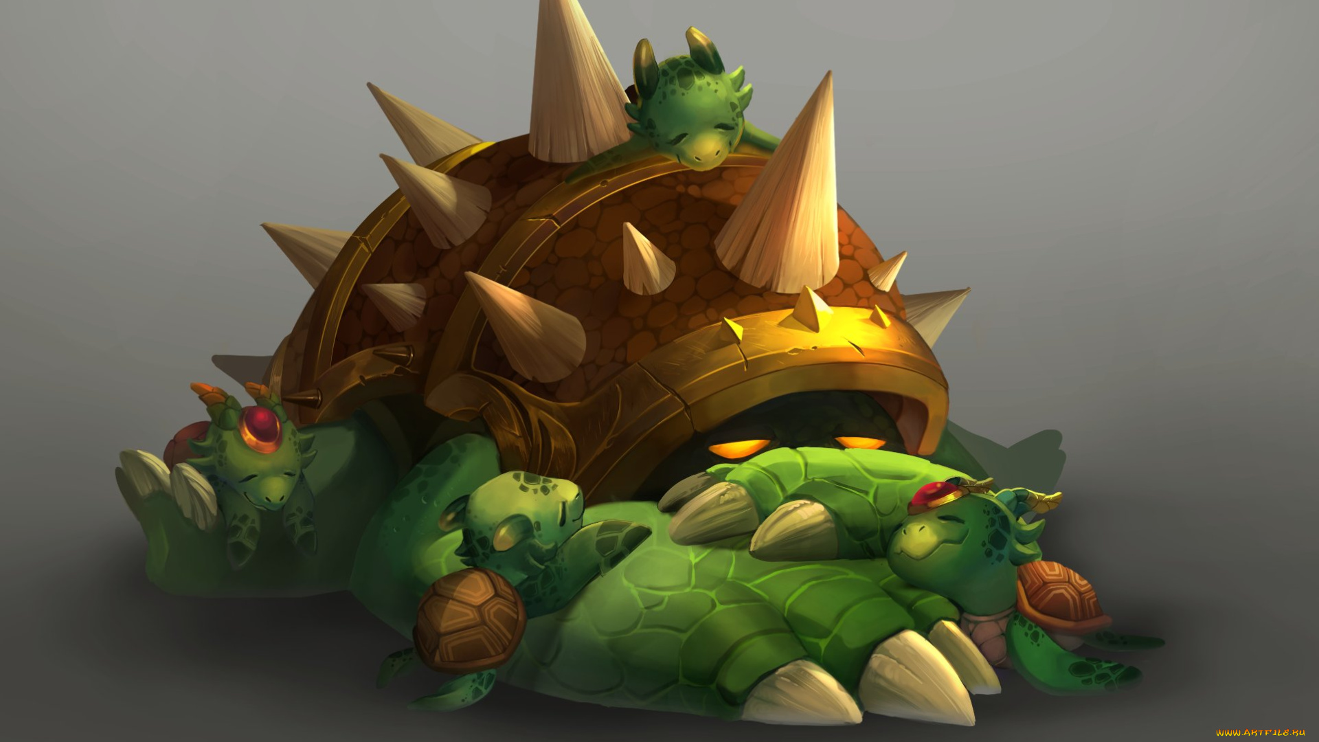 видео, игры, league, of, legends, черепахи, шипы, rammus