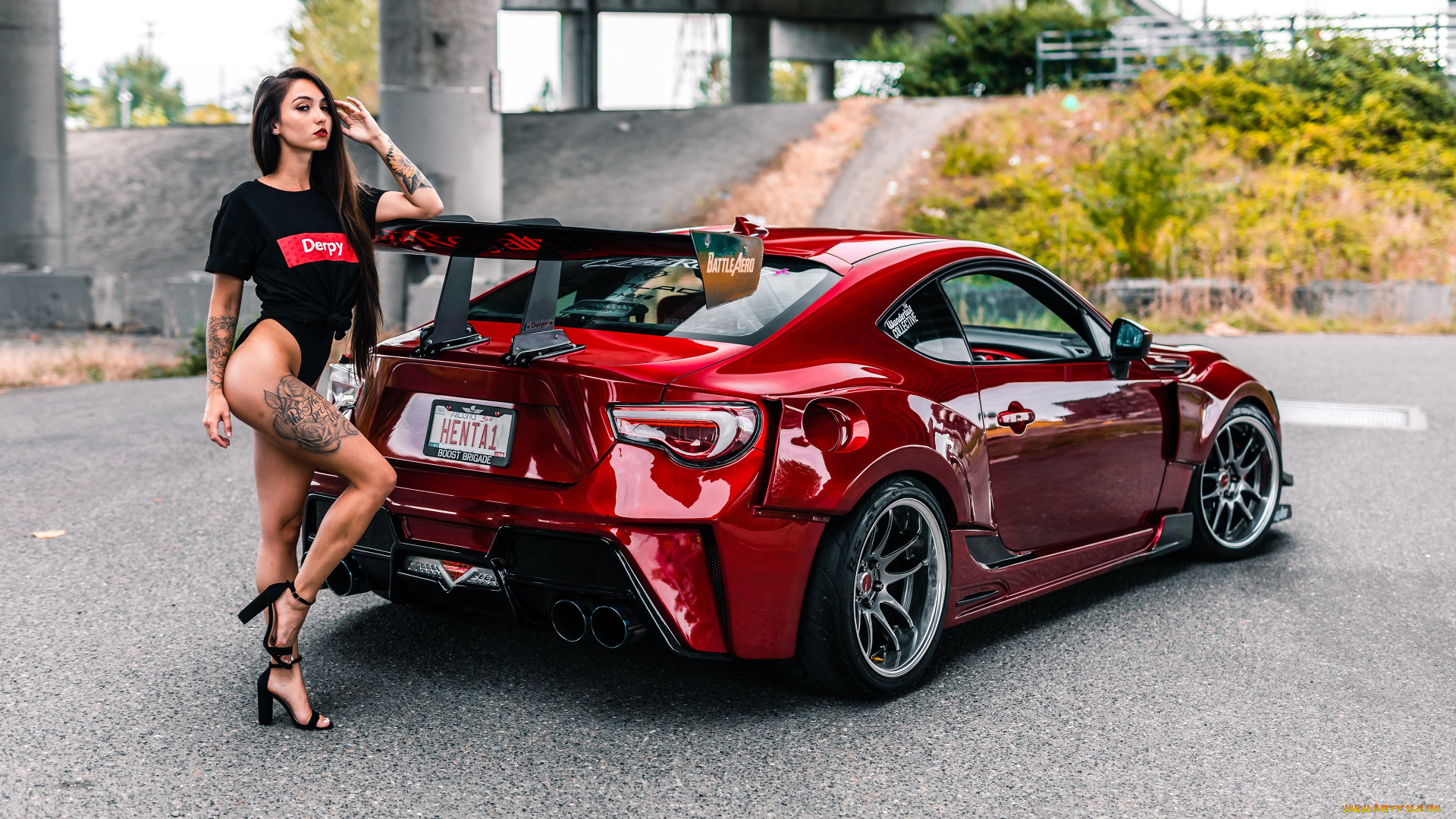 автомобили, -авто, с, девушками, scion, frs