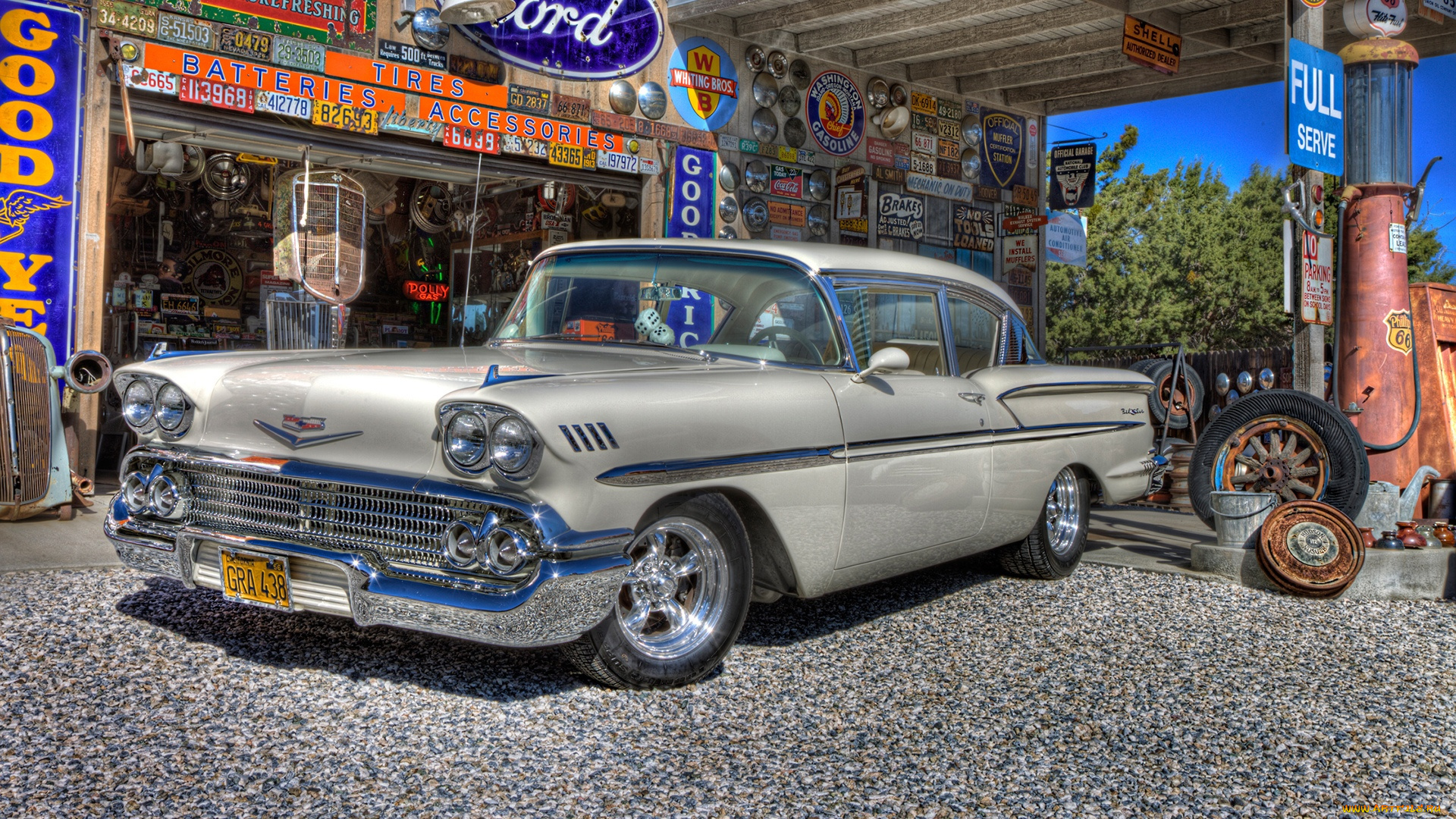 автомобили, chevrolet, 1958, bel, air