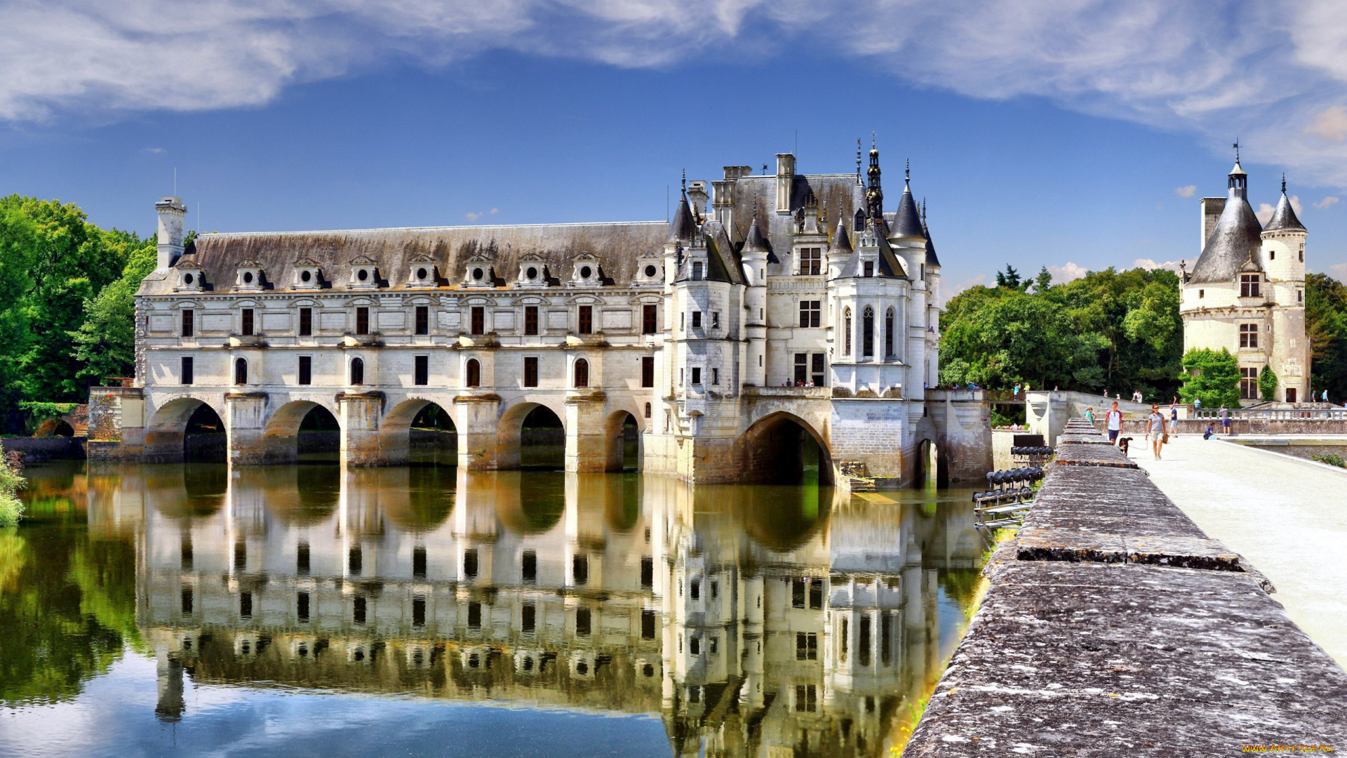 chenonceau, castle, города, замок, шенонсо, , франция, chenonceau, castle
