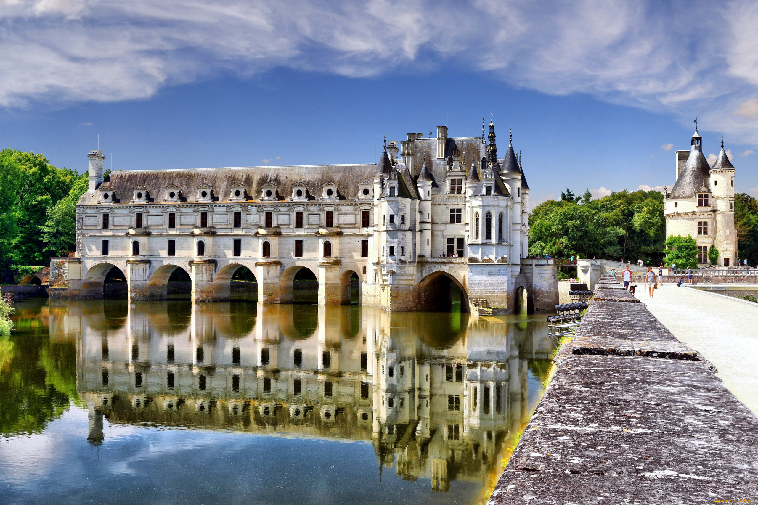 chenonceau, castle, города, замок, шенонсо, , франция, chenonceau, castle