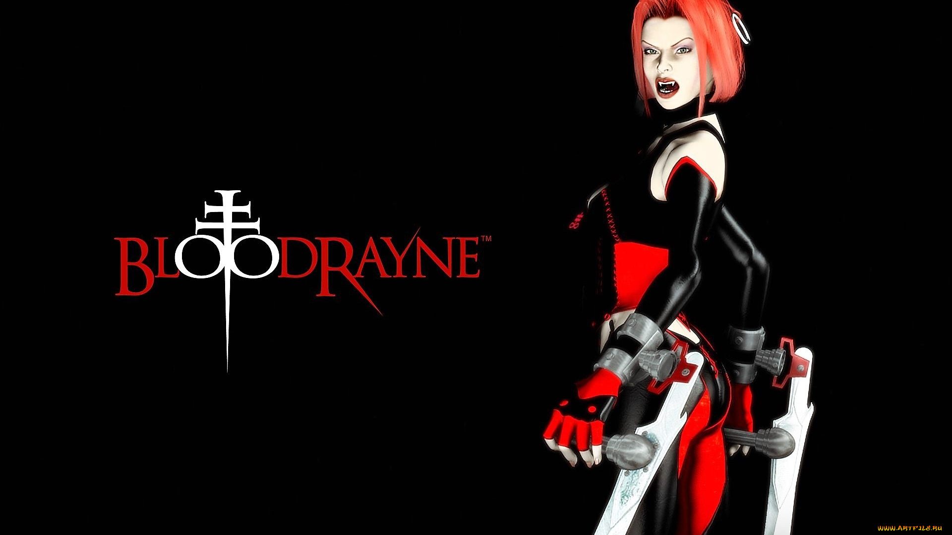 видео, игры, bloodrayne, вампир, оружие