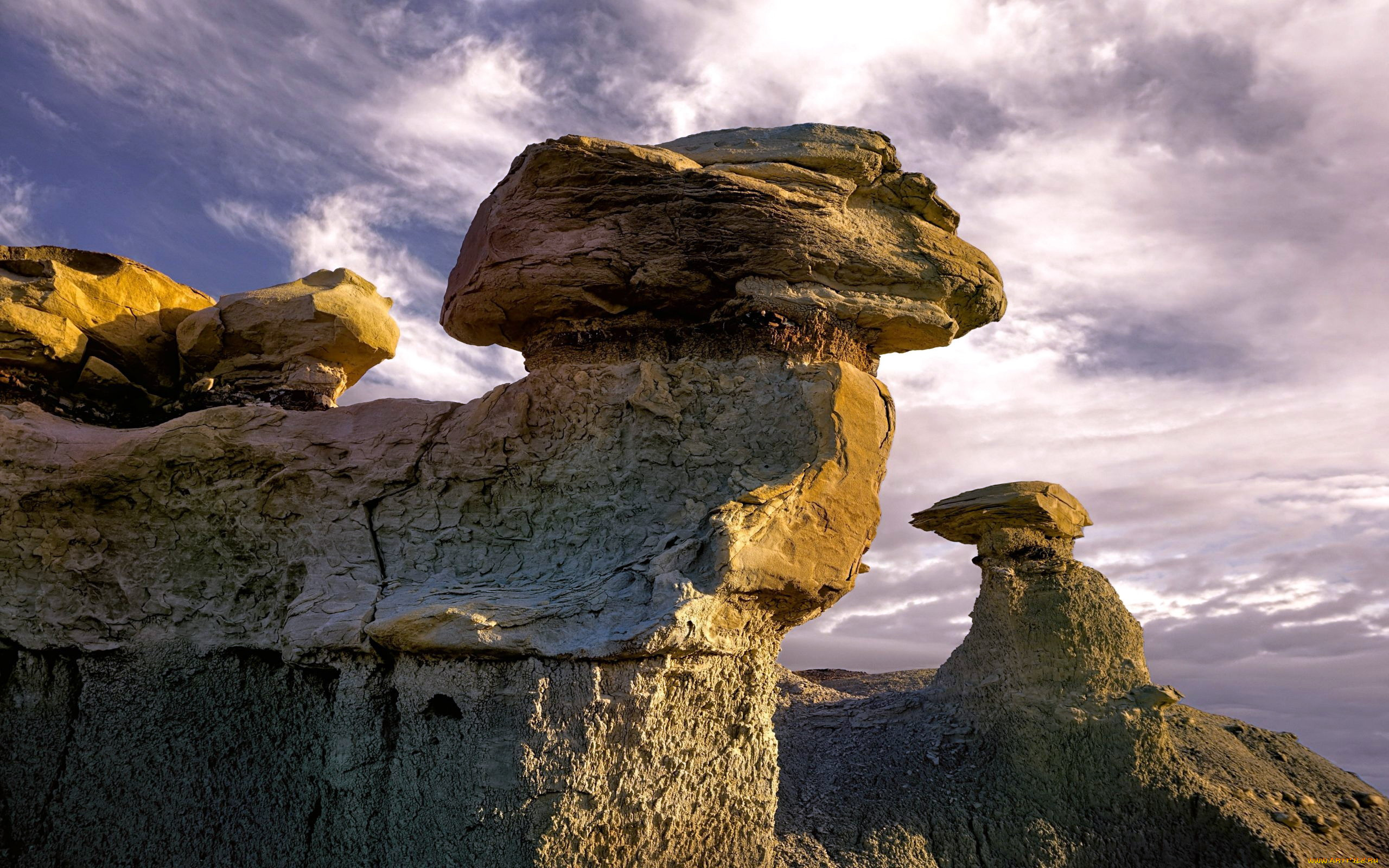 bisti, badlands, new, mexico, природа, горы, bisti, badlands, new, mexico