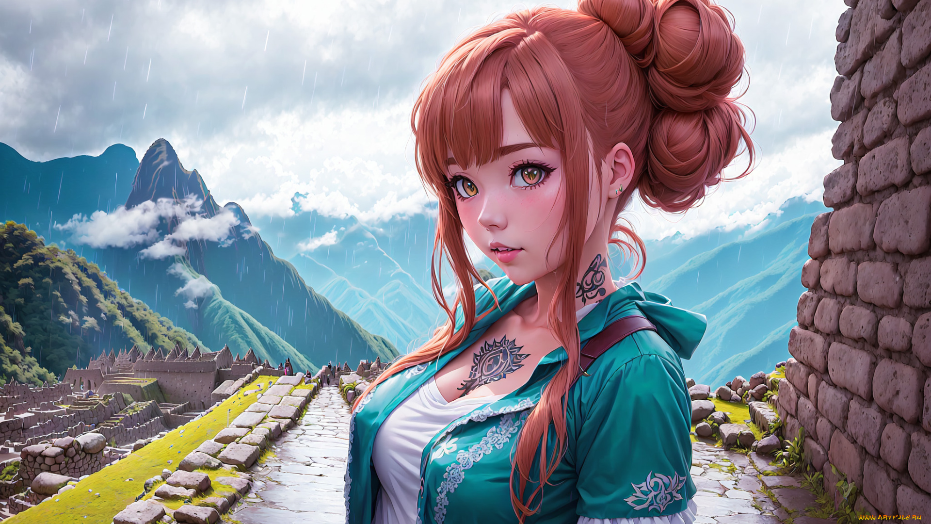 аниме, пейзажи, , природа, нейросети, графика, нейроарт, ai, art, нейронные, сети, рисунки, нейро, искусство