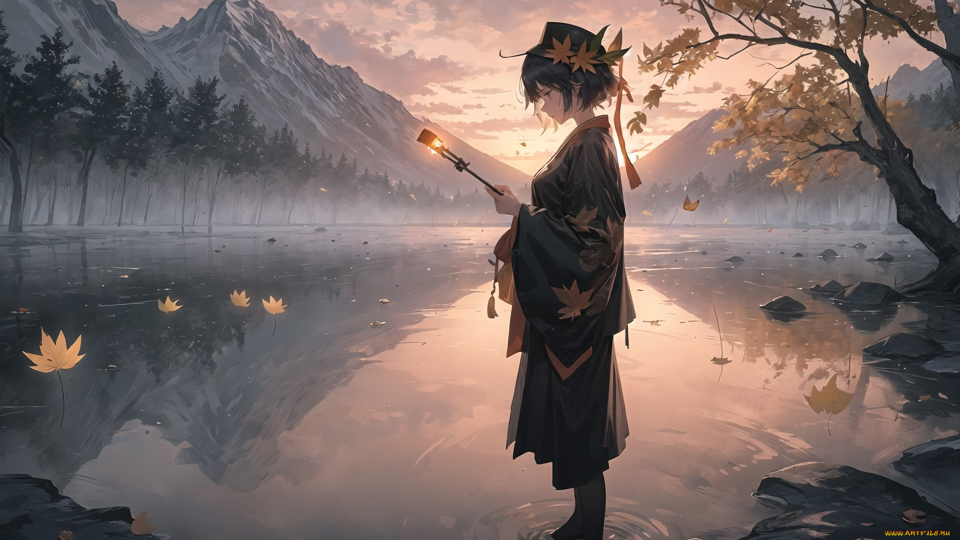 аниме, пейзажи, , природа, нейросети, графика, нейроарт, ai, art, нейронные, сети, рисунки, нейро, искусство