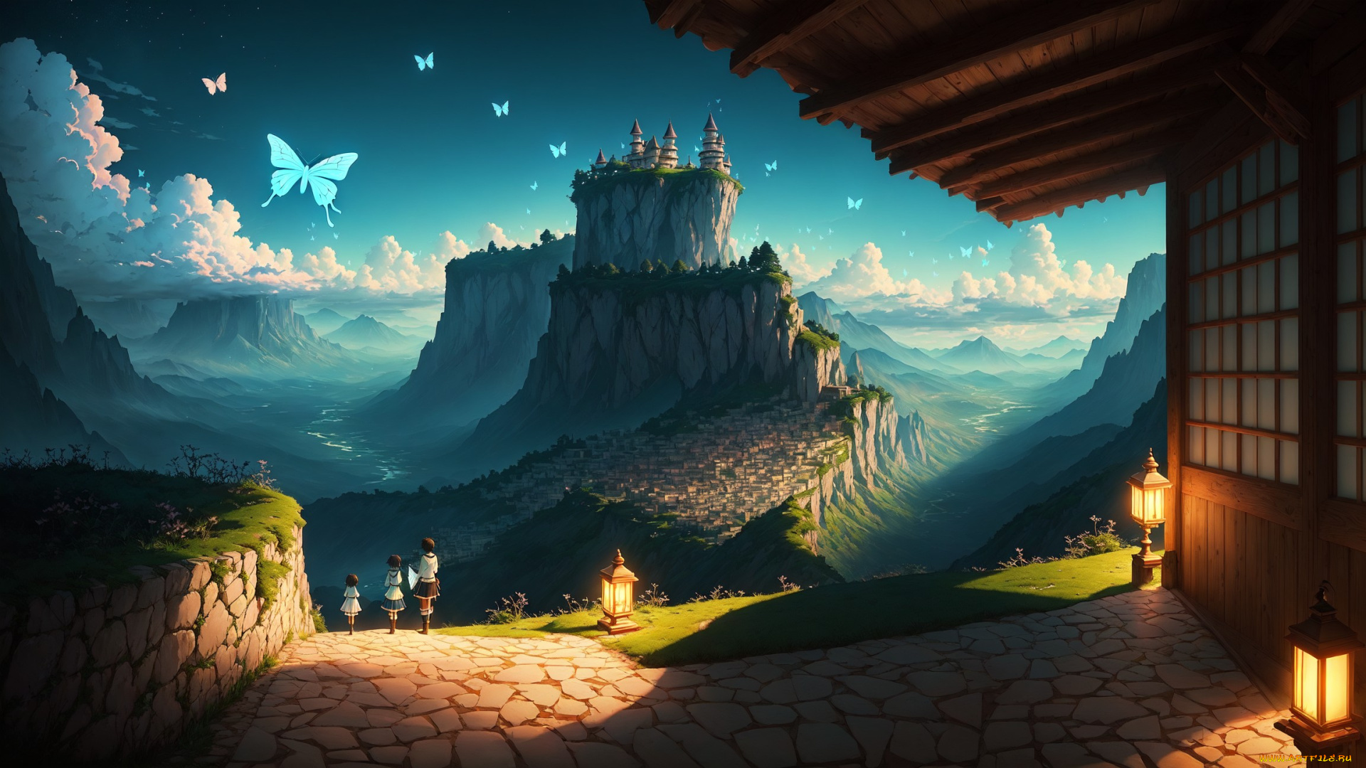 аниме, пейзажи, , природа, нейросети, графика, нейроарт, ai, art, нейронные, сети, рисунки, нейро, искусство