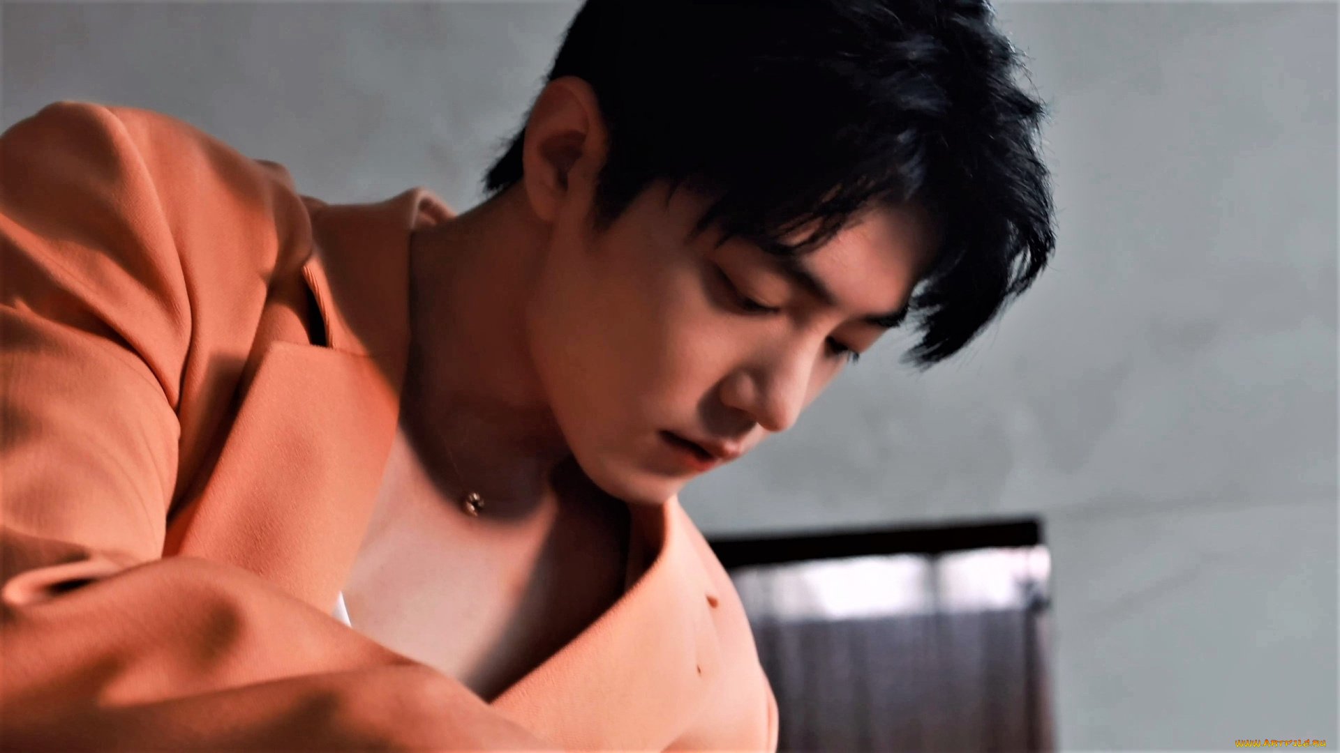 мужчины, xiao, zhan, актер, пиджак