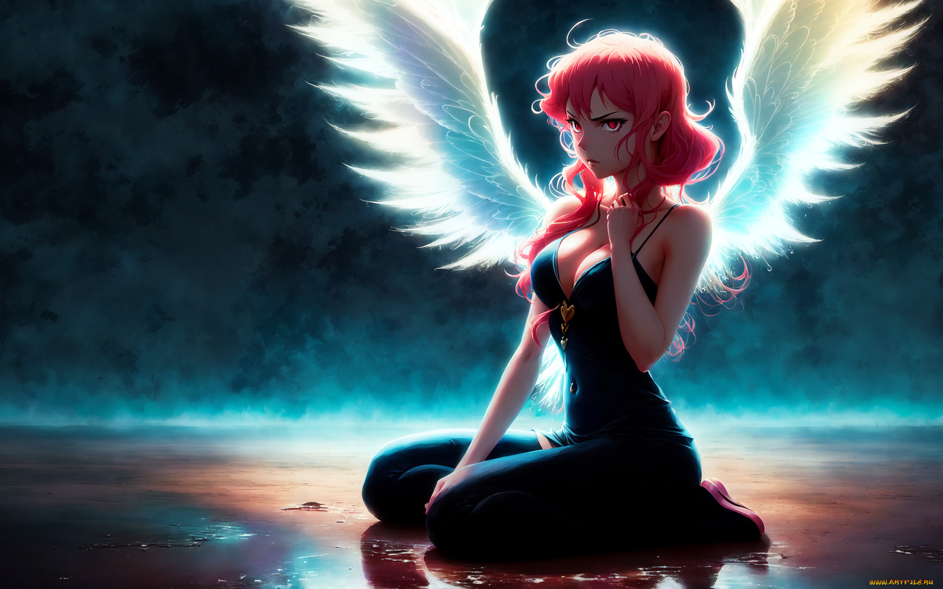 аниме, ангелы, , демоны, нейросети, графика, нейроарт, ai, art, нейронные, сети, рисунки, нейро, искусство