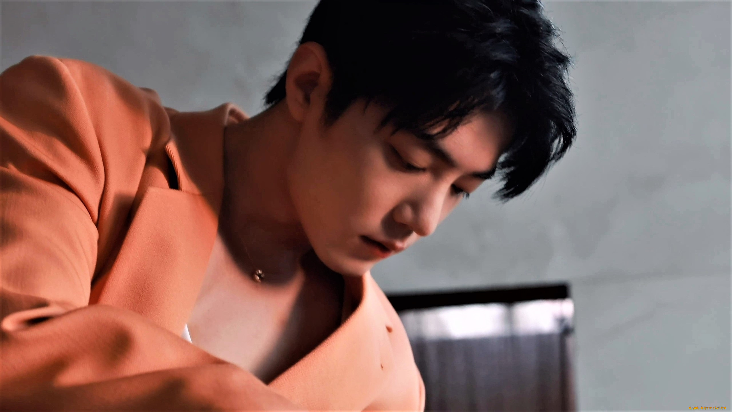 мужчины, xiao, zhan, актер, пиджак