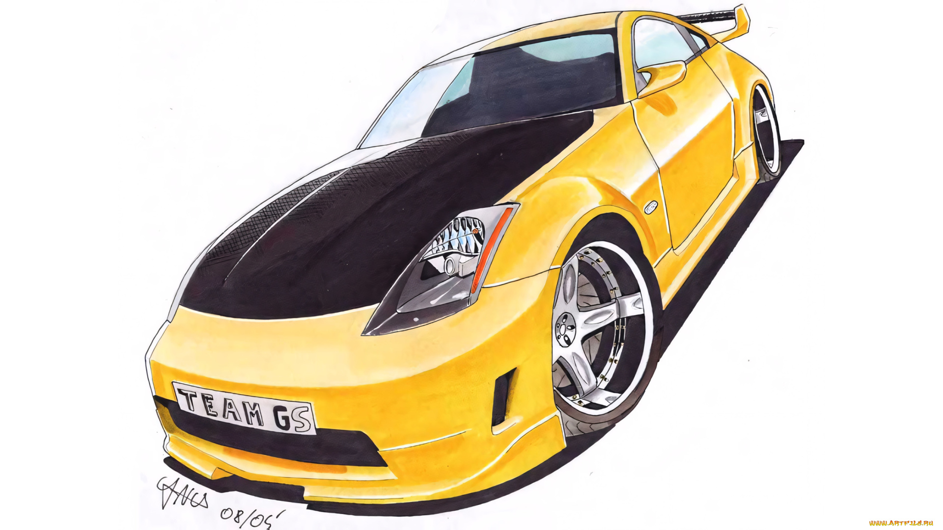 295809, рисованное, авто, мото, автомобиль