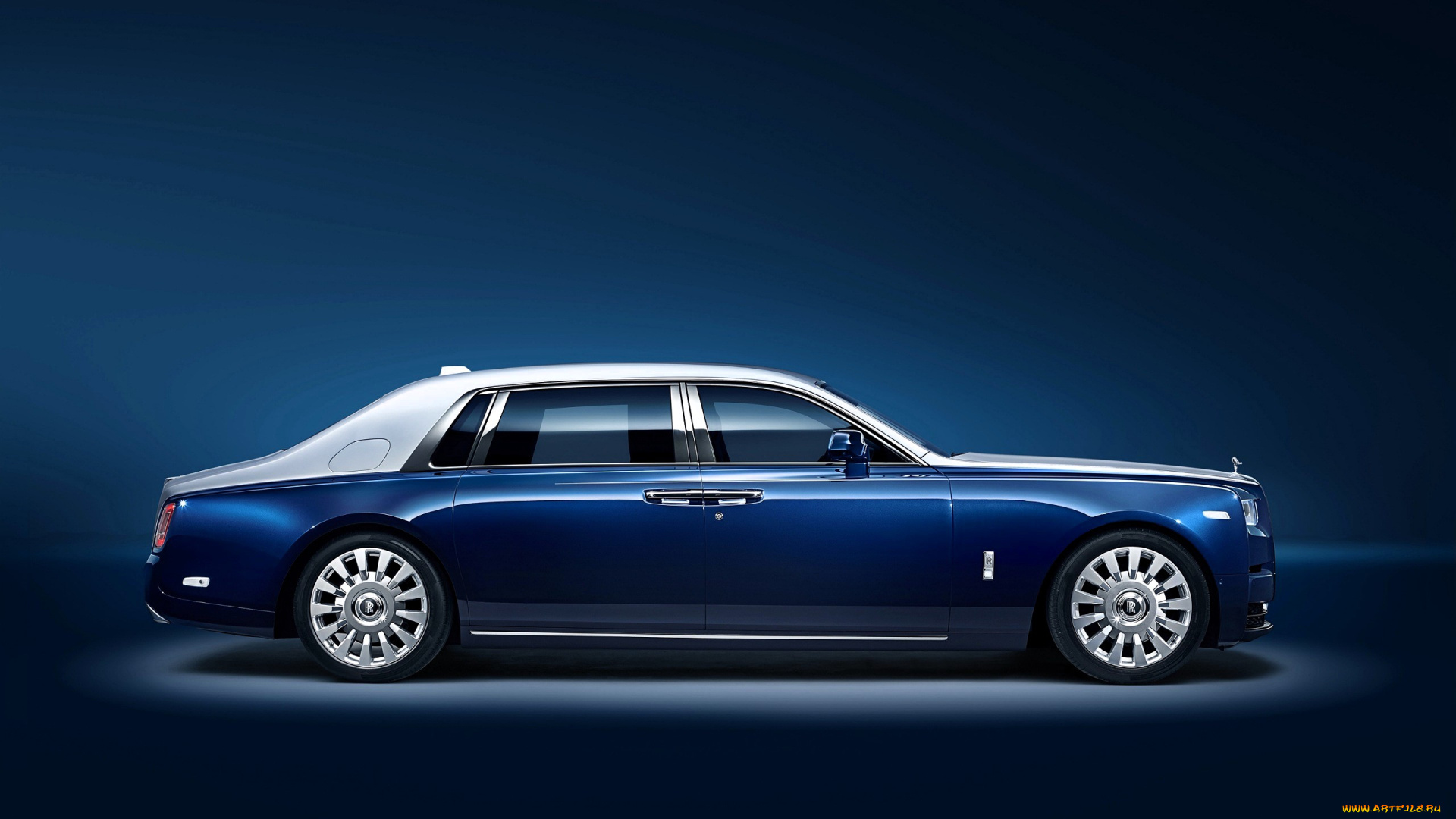 rolls-royce, phantom, автомобили, rolls-royce, синий