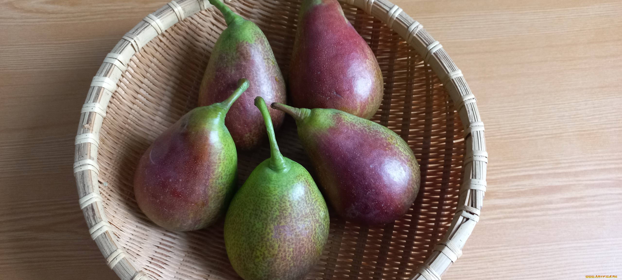 еда, груши, корзинка