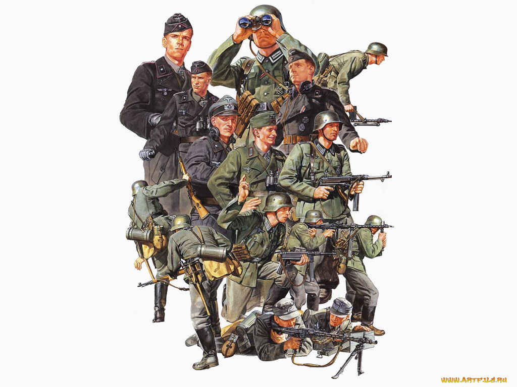 рисованные, армия