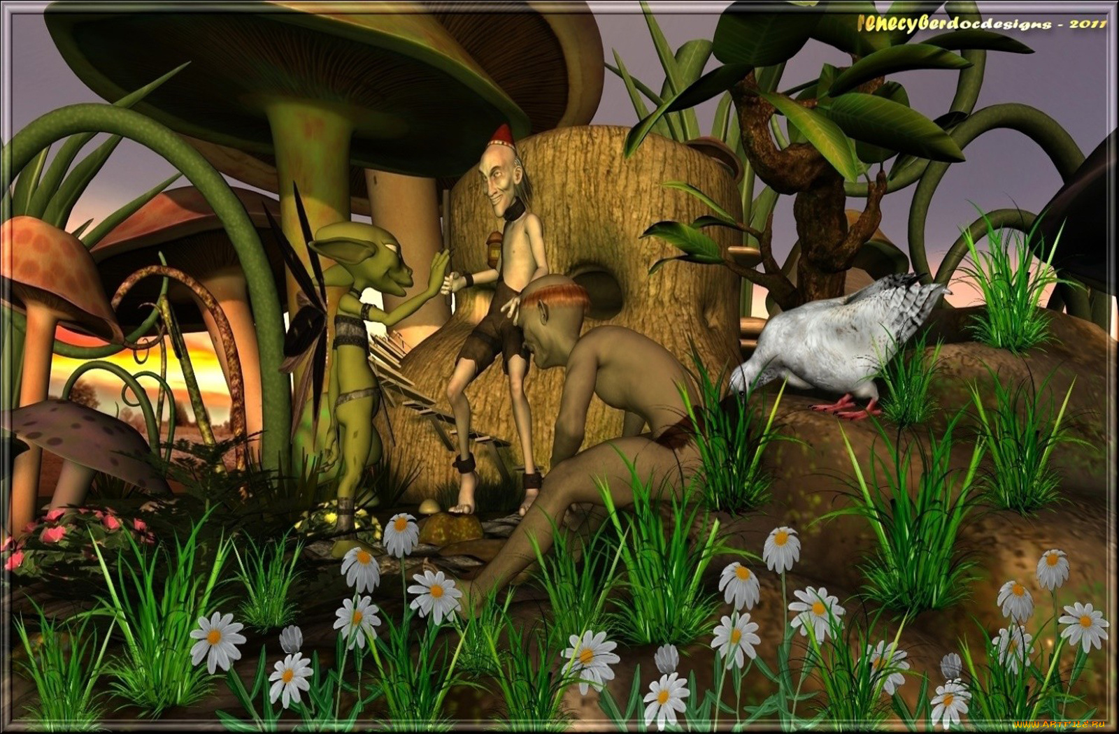 3д, графика, creatures, существа