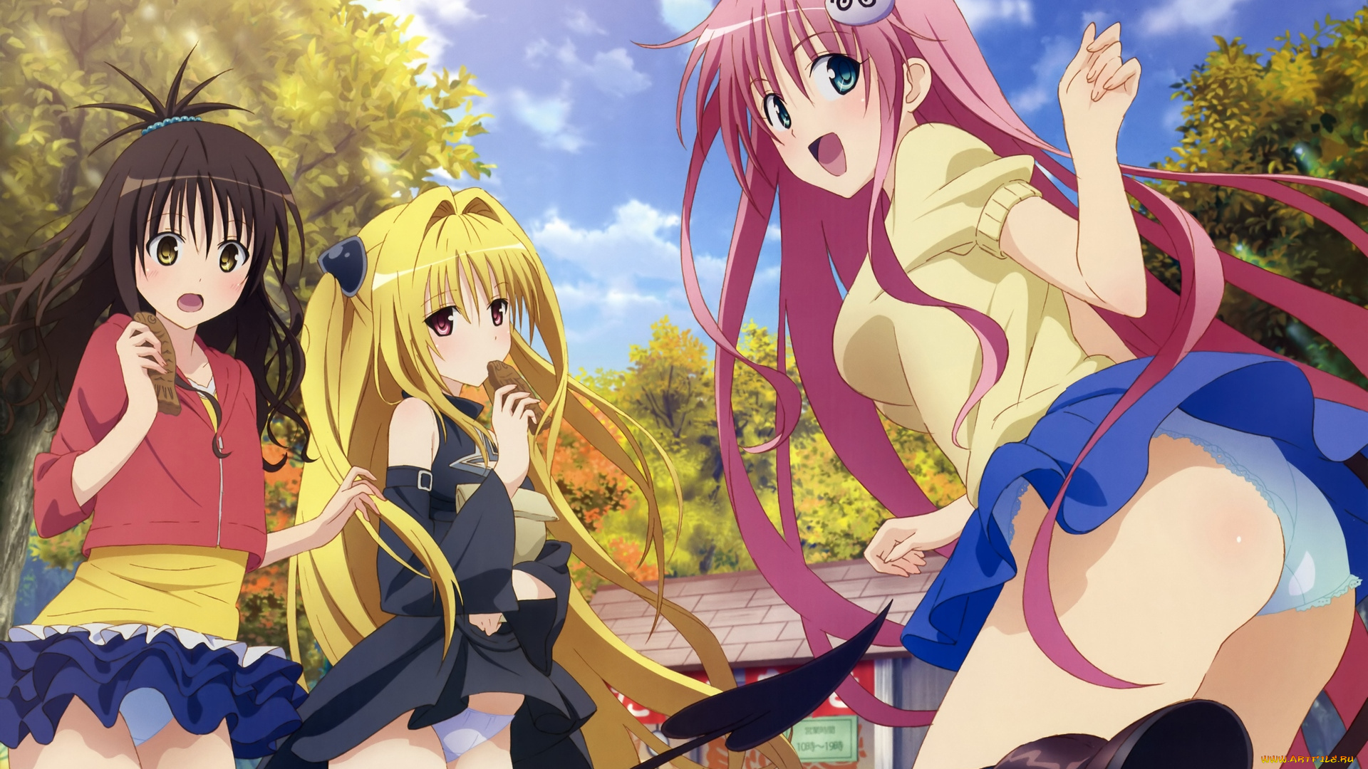 аниме, to, love, ru, девушки