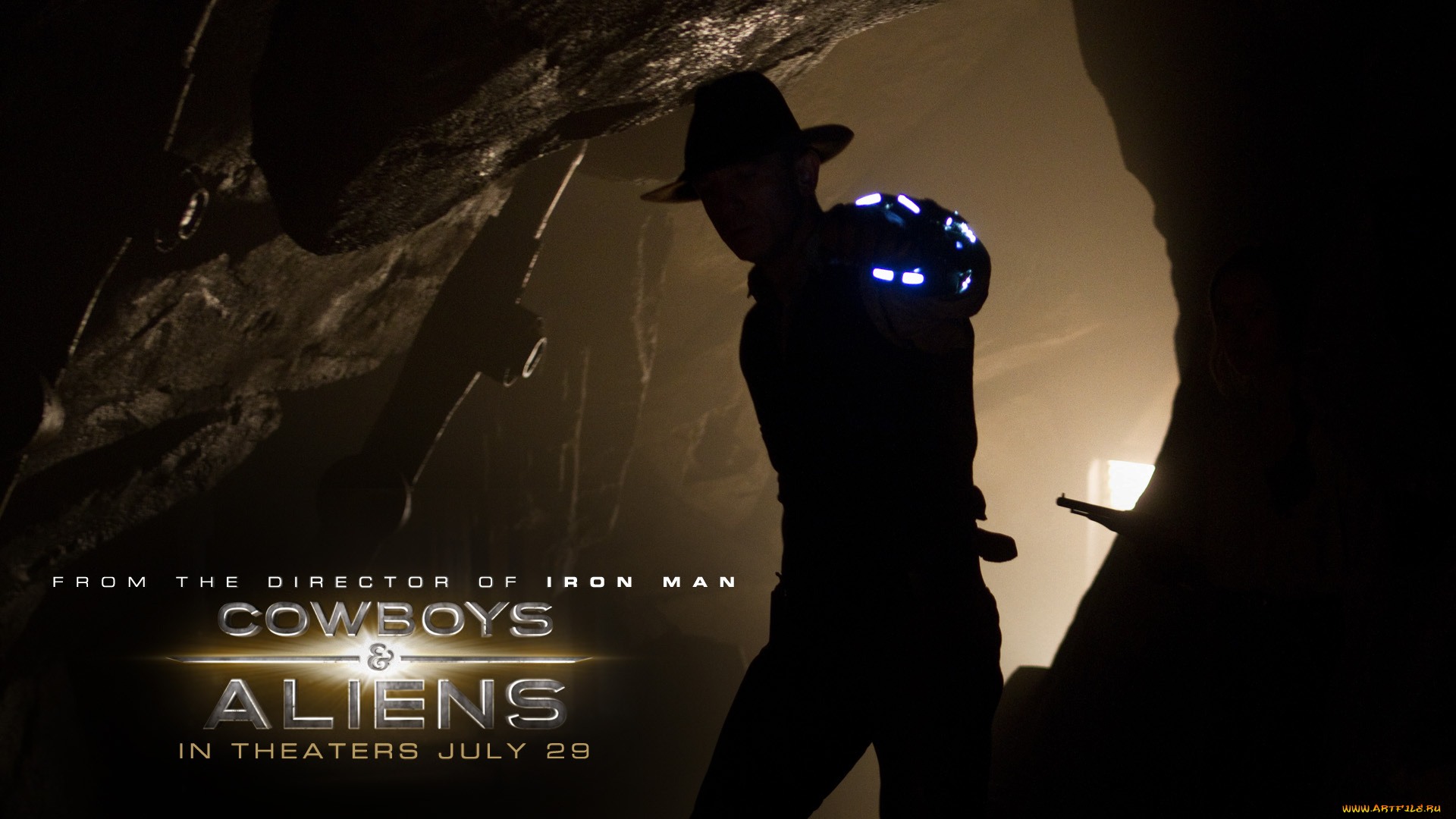 cowboys, and, aliens, кино, фильмы, фантастика, шляпа, ковбои