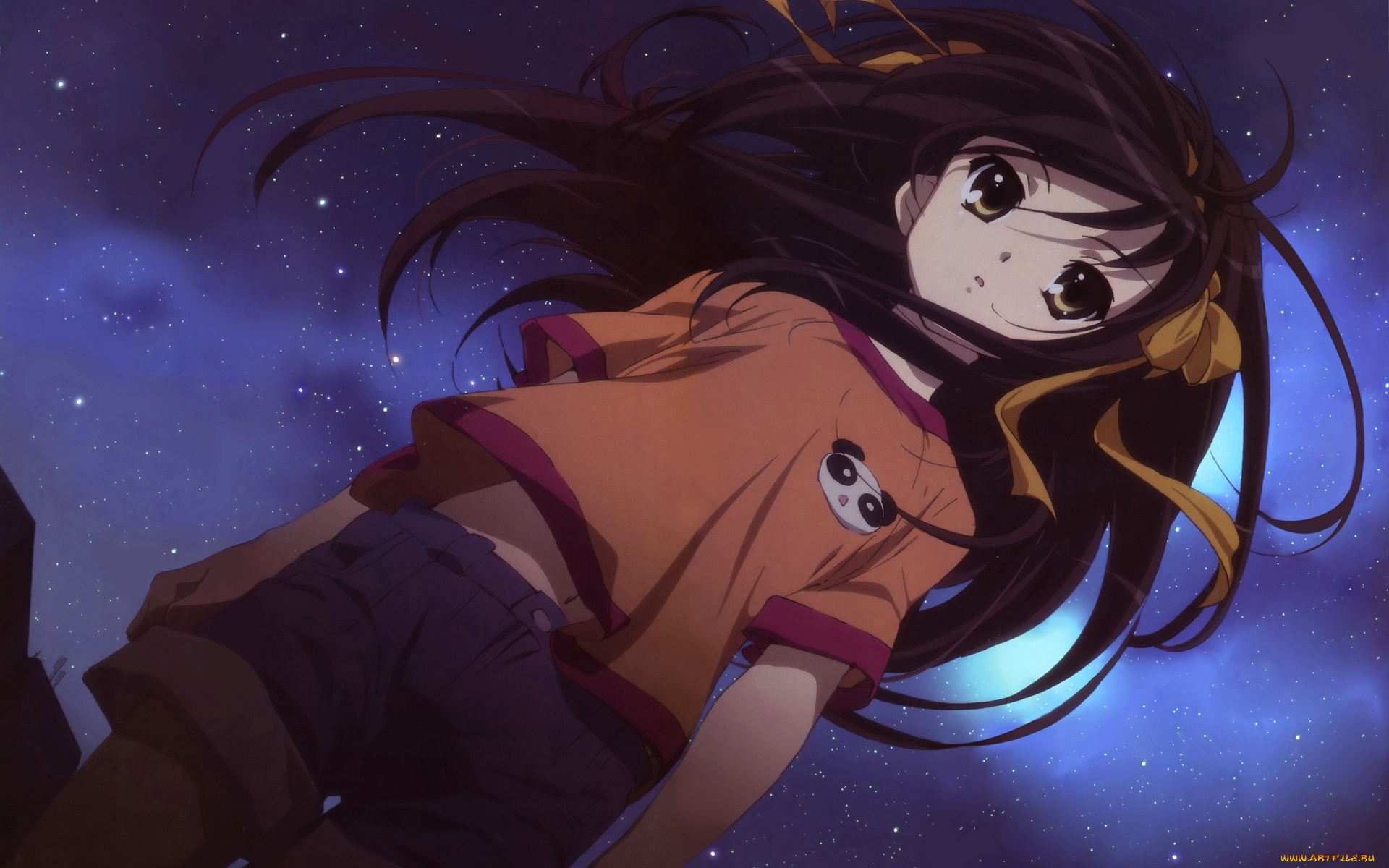 аниме, the, melancholy, of, haruhi, suzumiya, девушка