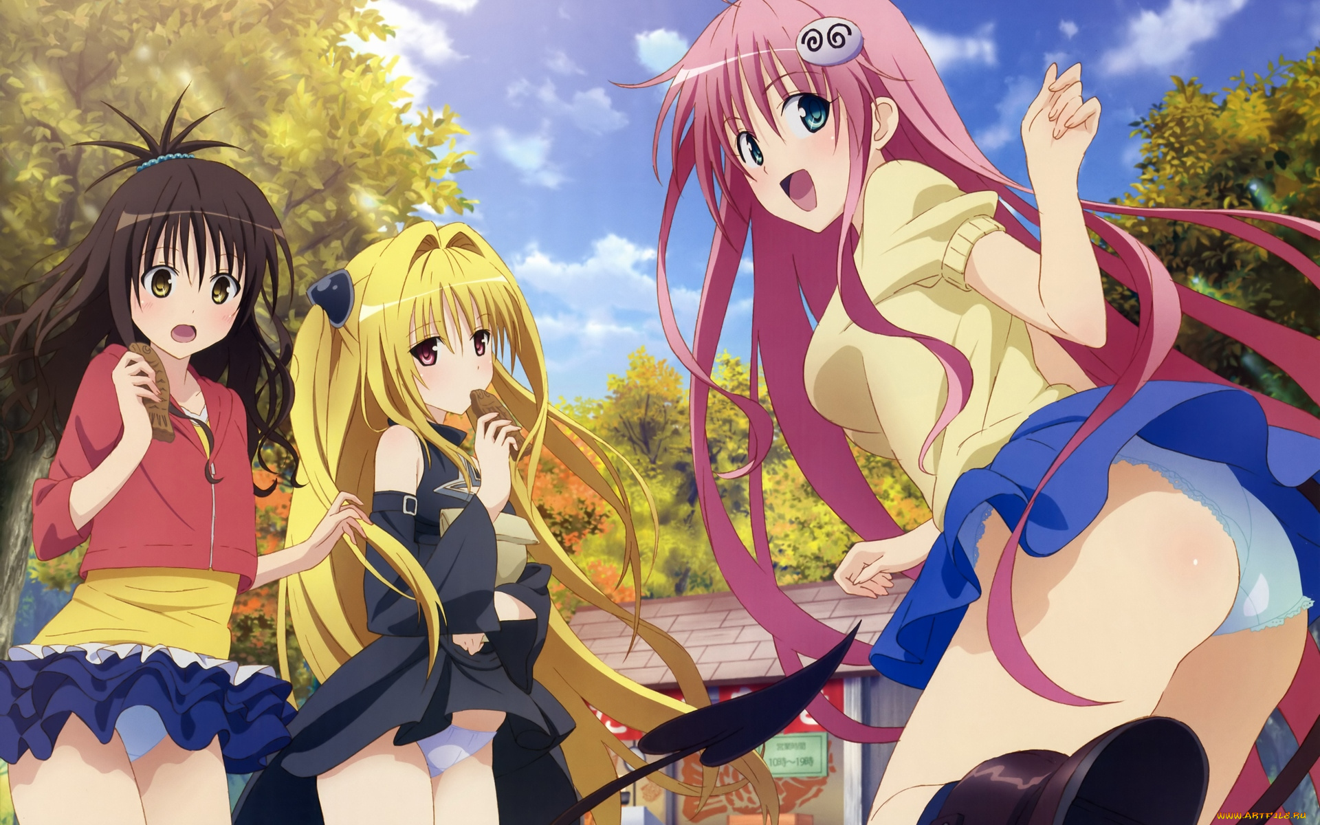 аниме, to, love, ru, девушки