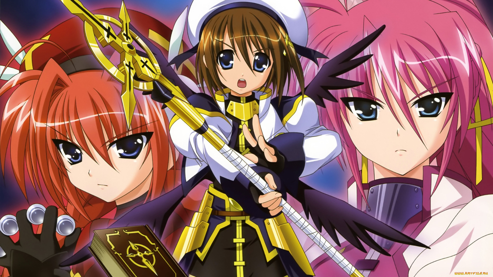 аниме, mahou, shoujo, lyrical, nanoha