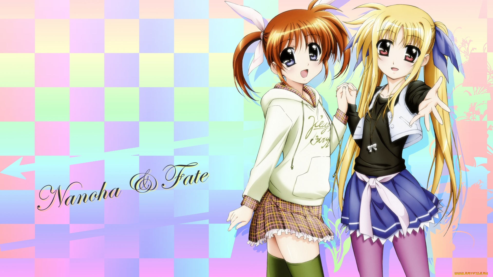 mahou, shoujo, lyrical, nanoha, аниме