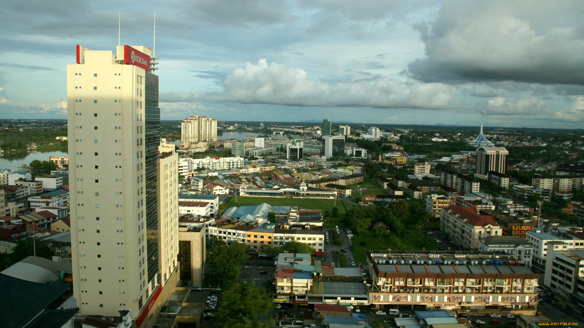 малайзия, кучинг, города, панорамы