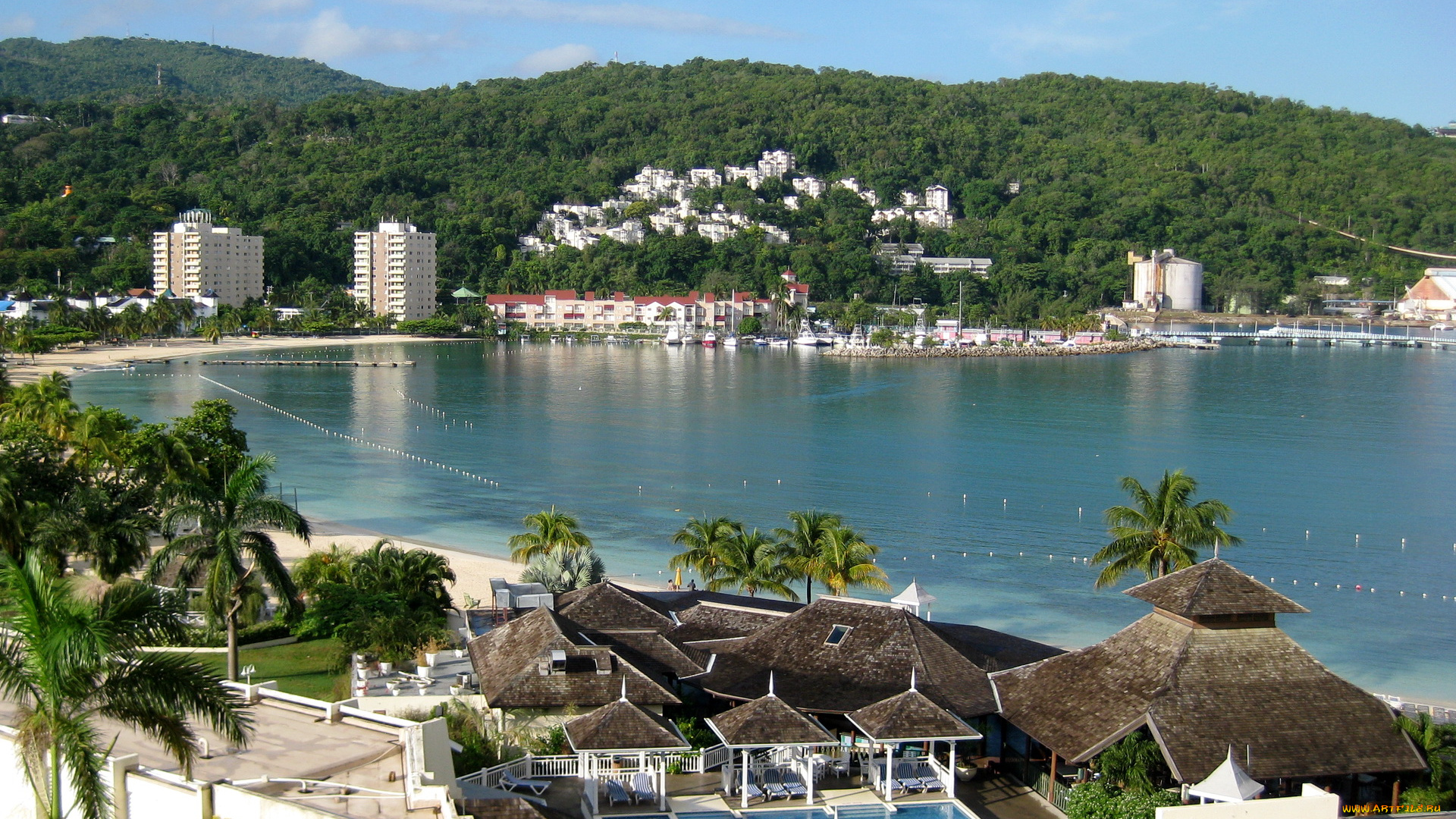 ocho, rios, jamaica, города, пейзажи, море, курорт