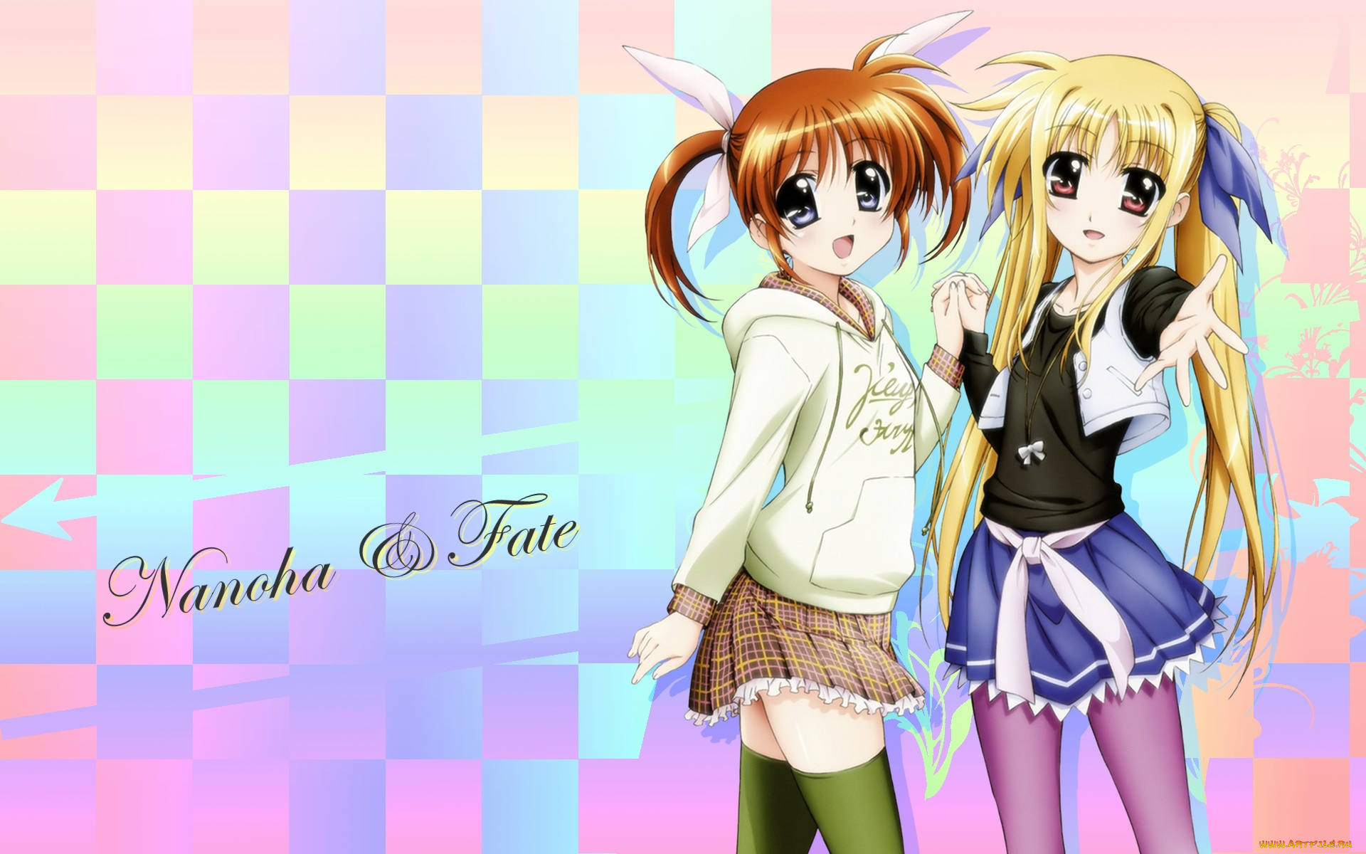mahou, shoujo, lyrical, nanoha, аниме