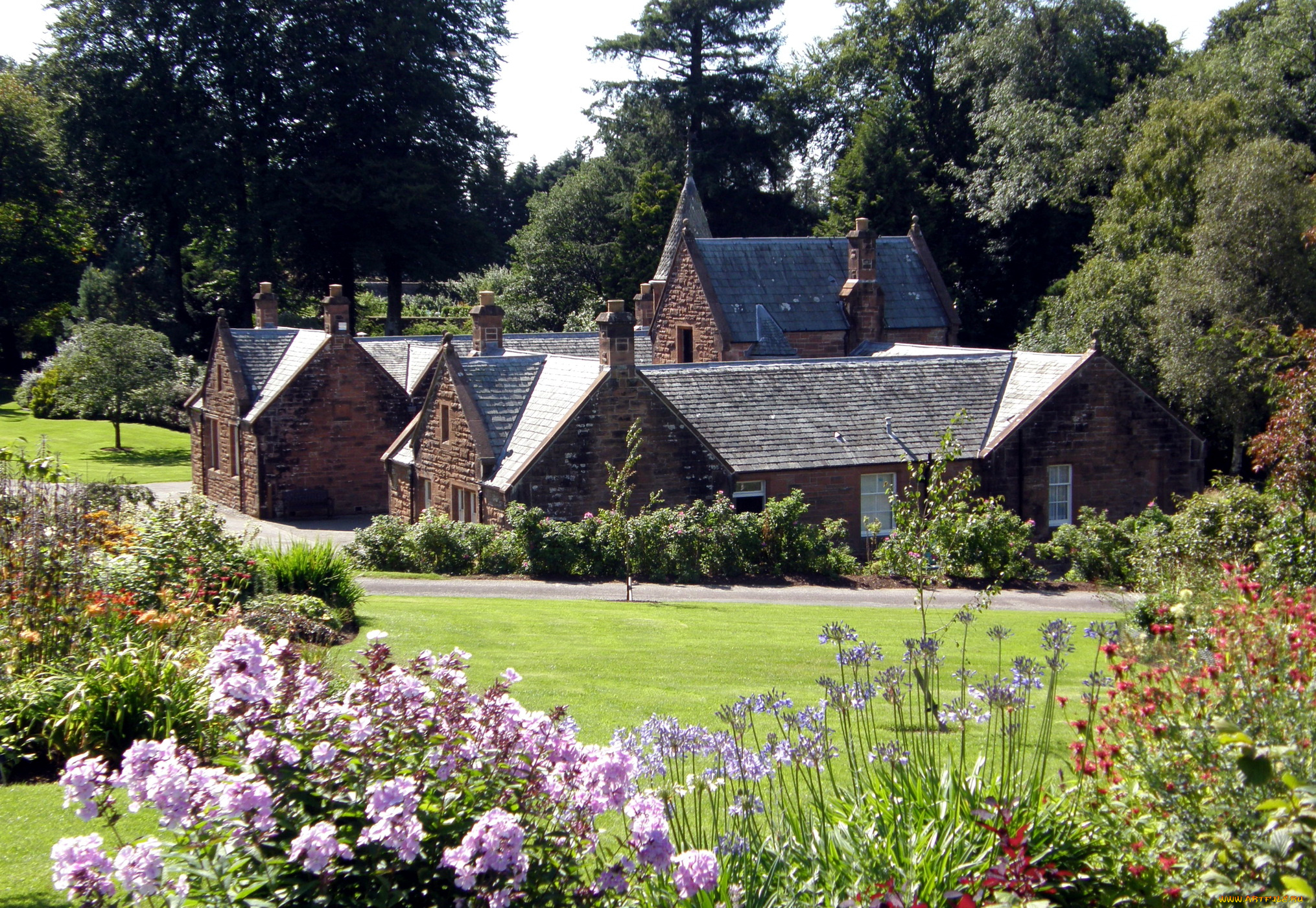 шотландия, дамфрис, галлоуэй, города, здания, дома