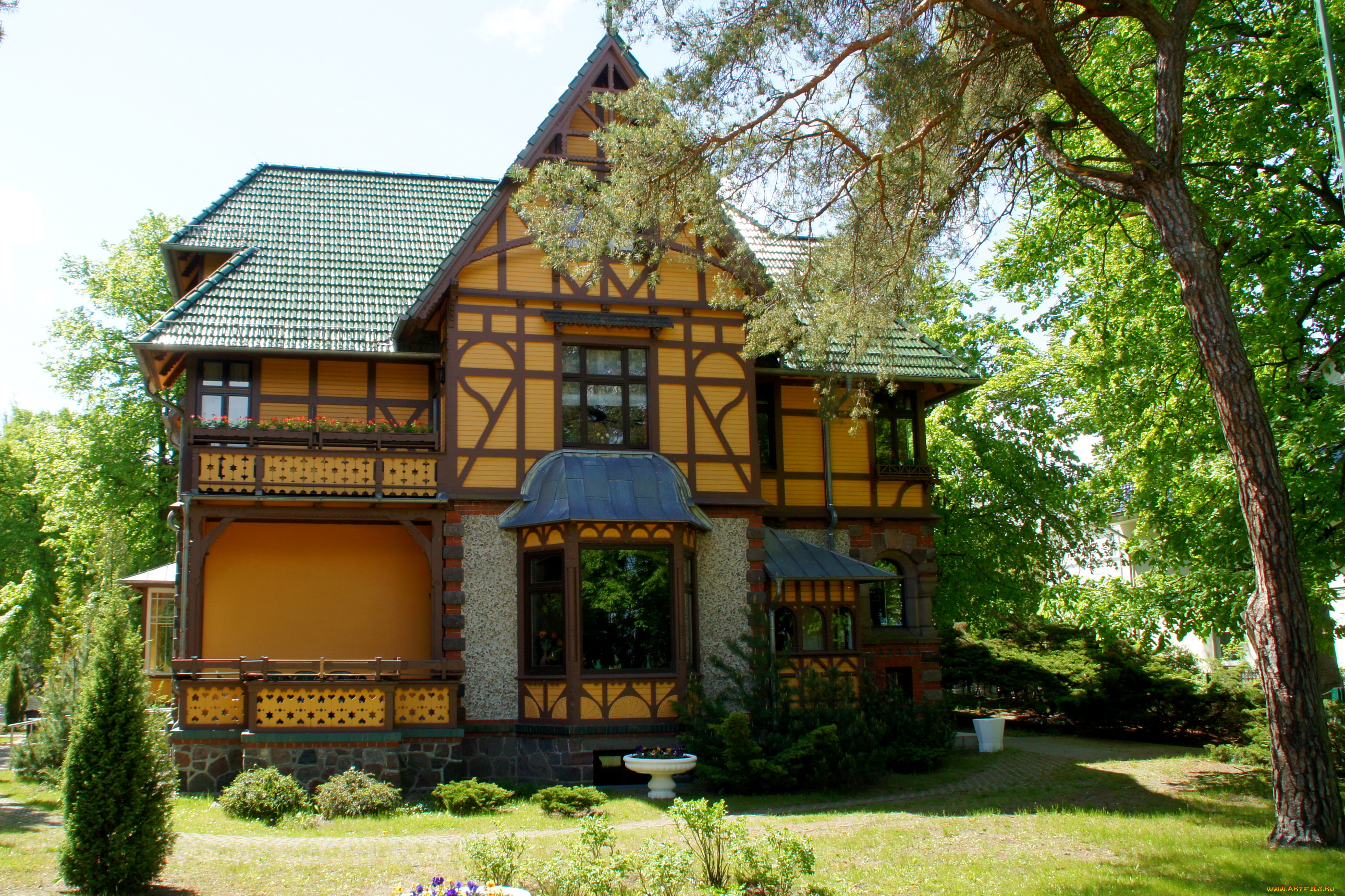 германия, мекленбург, города, здания, дома, дом